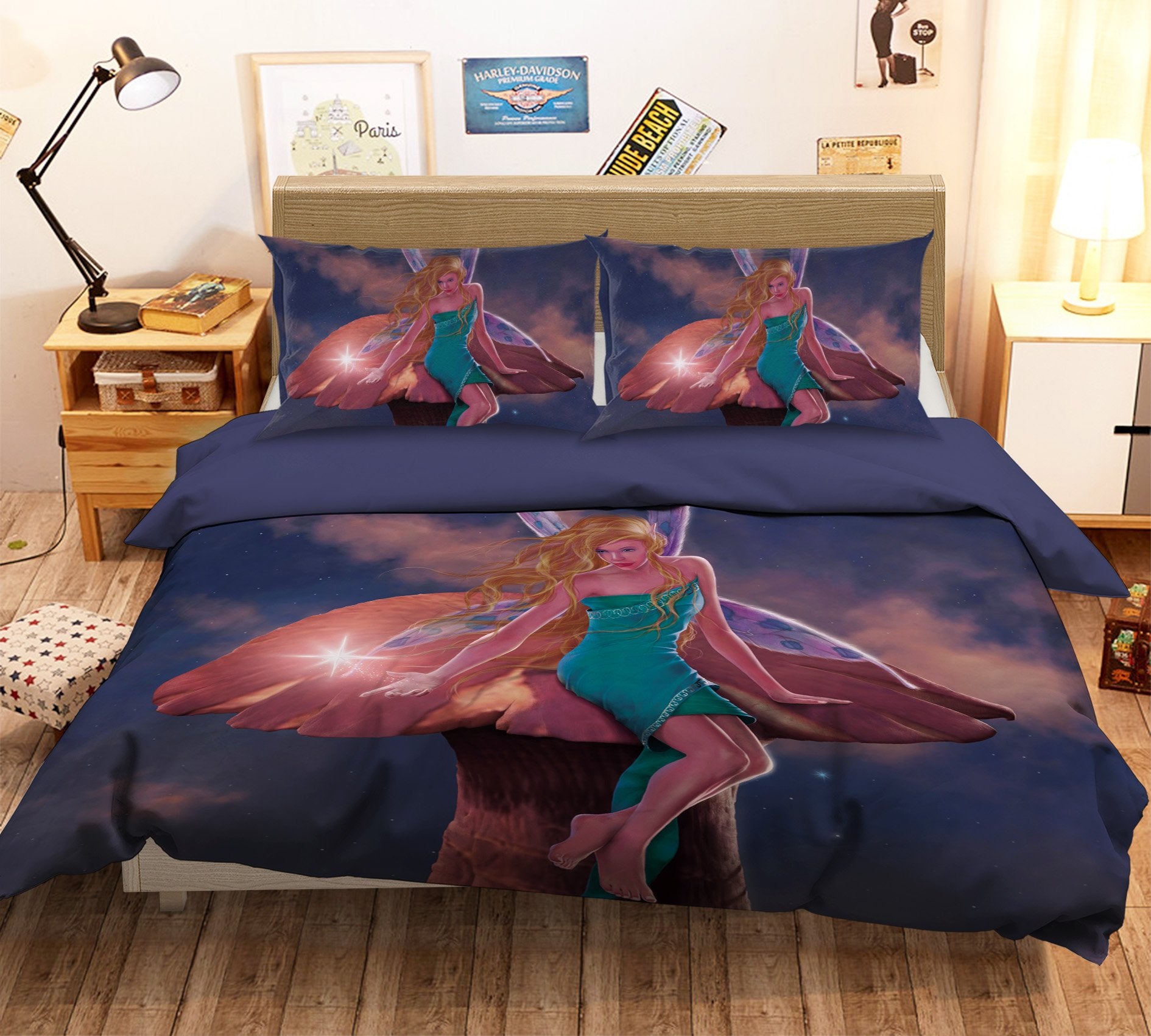 3D A Fairy's Wish 2103 Bed Pillowcases Quilt Exclusive Designer Vincent Quiet Covers AJ Creativity Home