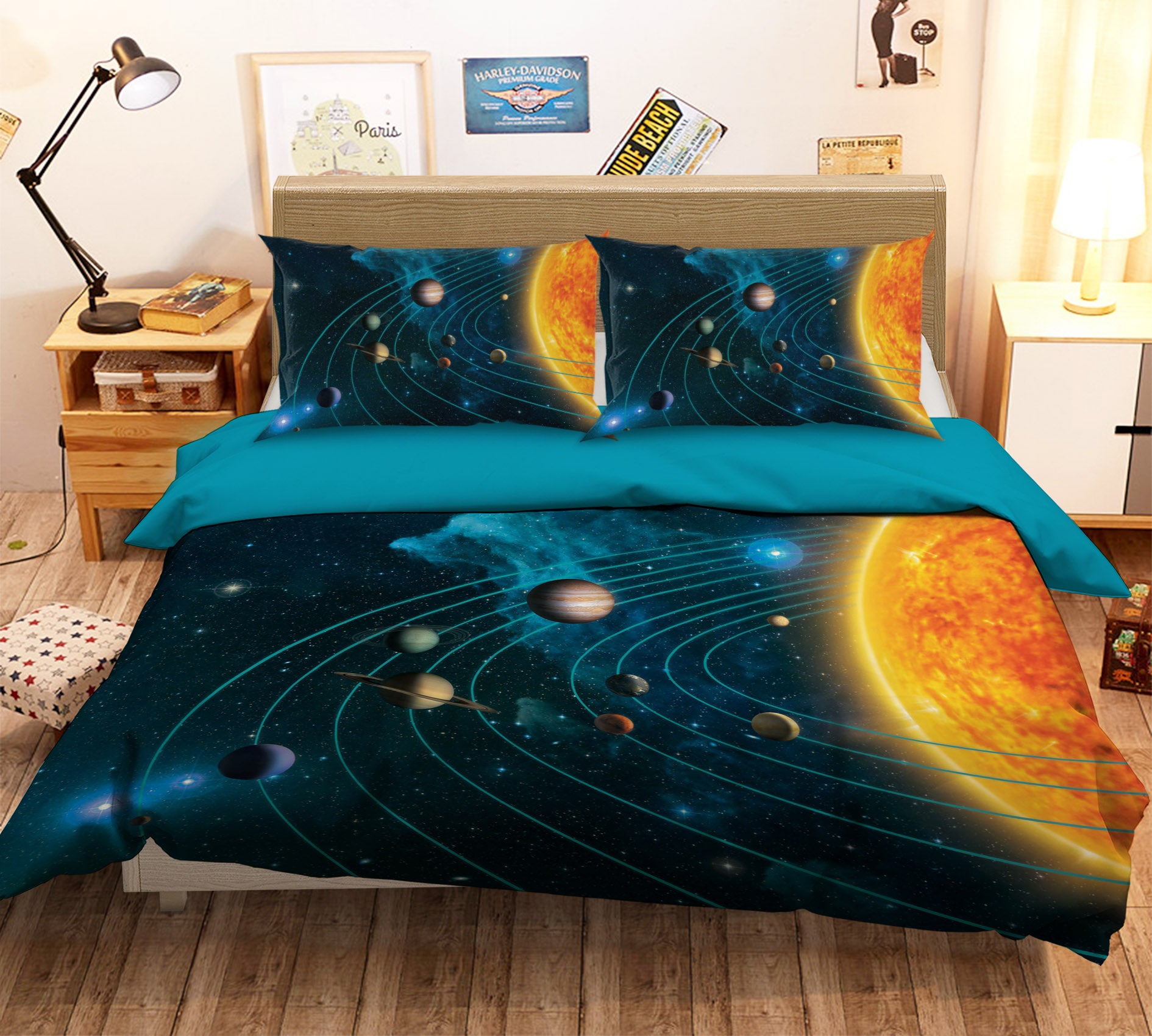3D Solar System 082 Bed Pillowcases Quilt Exclusive Designer Vincent