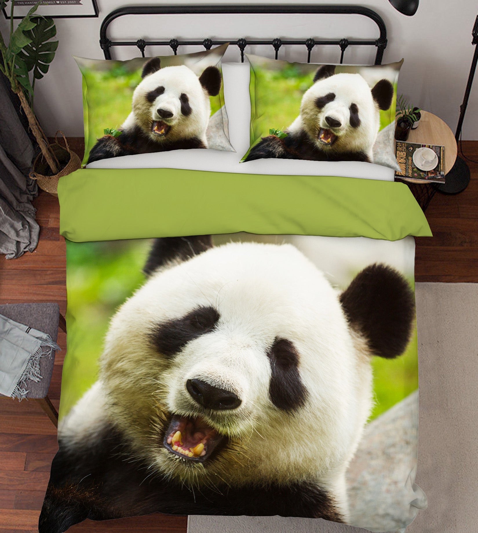 3D Giant Panda 089 Bed Pillowcases Quilt