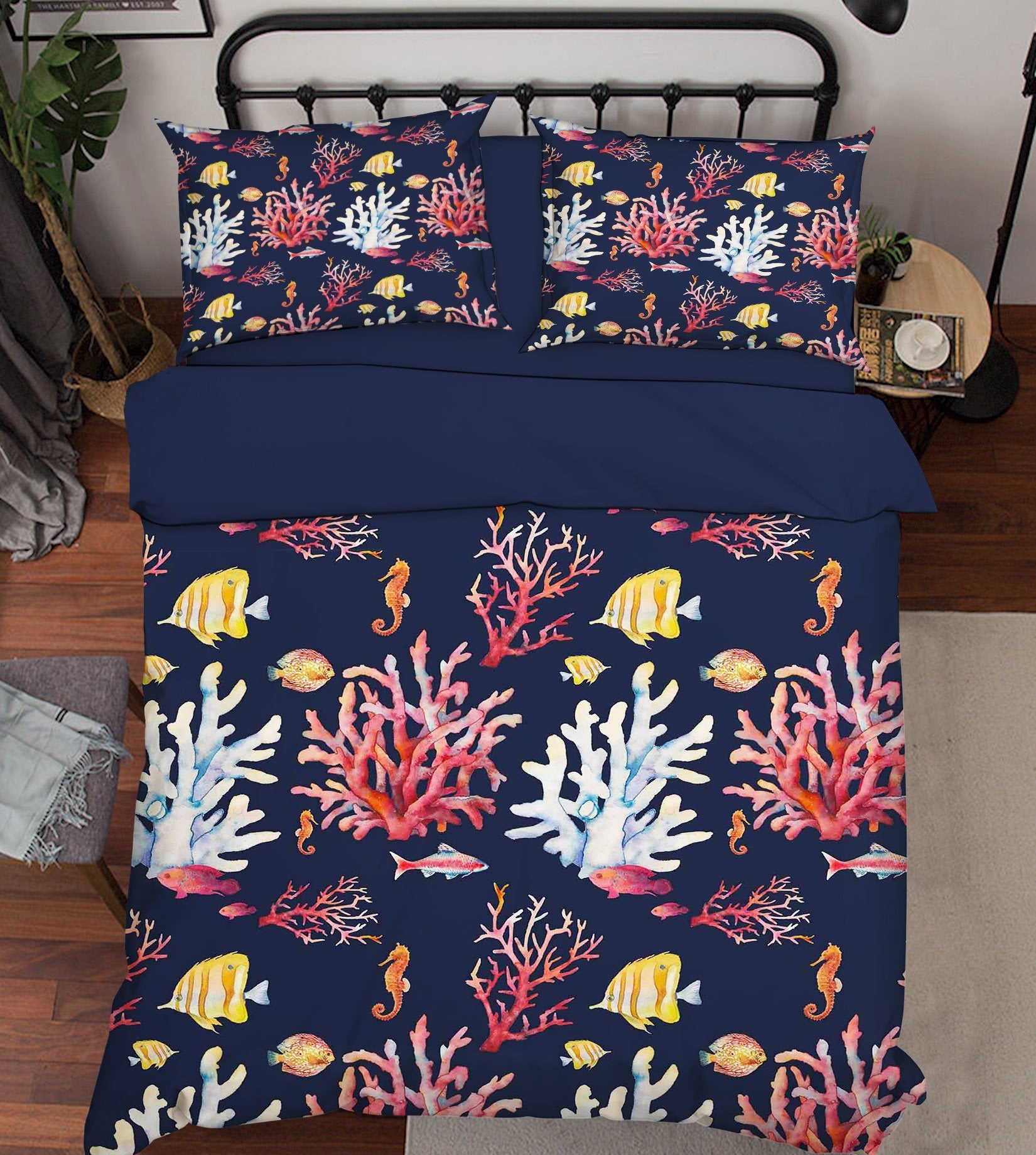 3D Corals And Fishes Pattern 322 Bed Pillowcases Quilt Wallpaper AJ Wallpaper