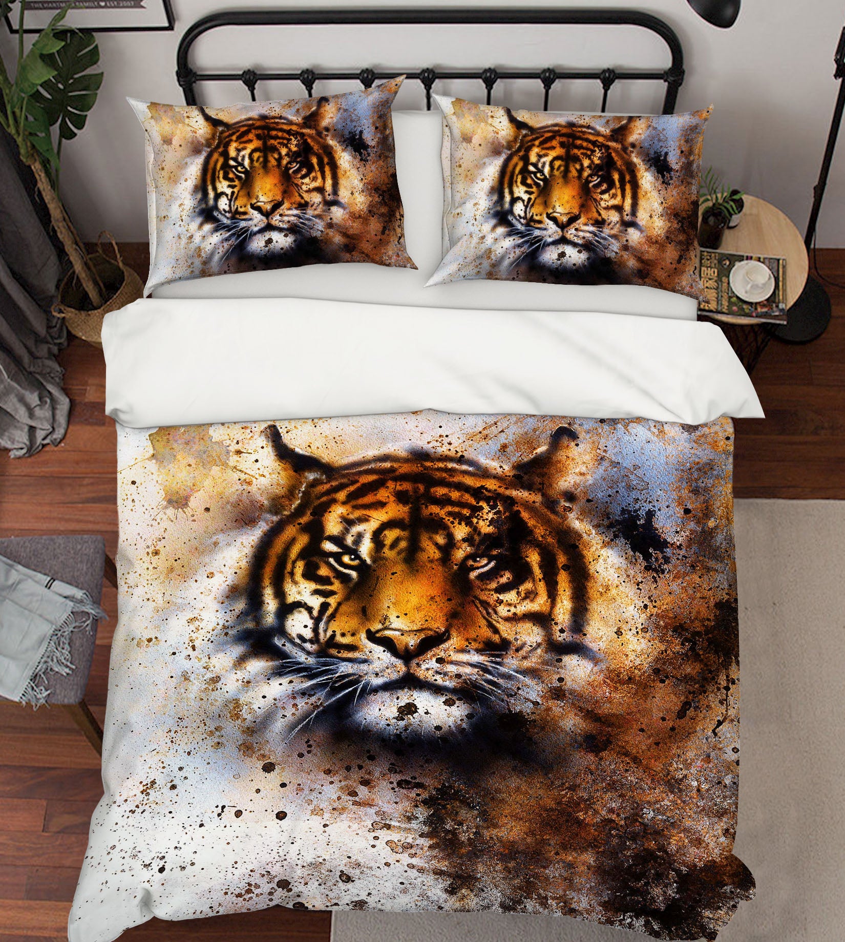 3D Tiger Pattern 115 Bed Pillowcases Quilt
