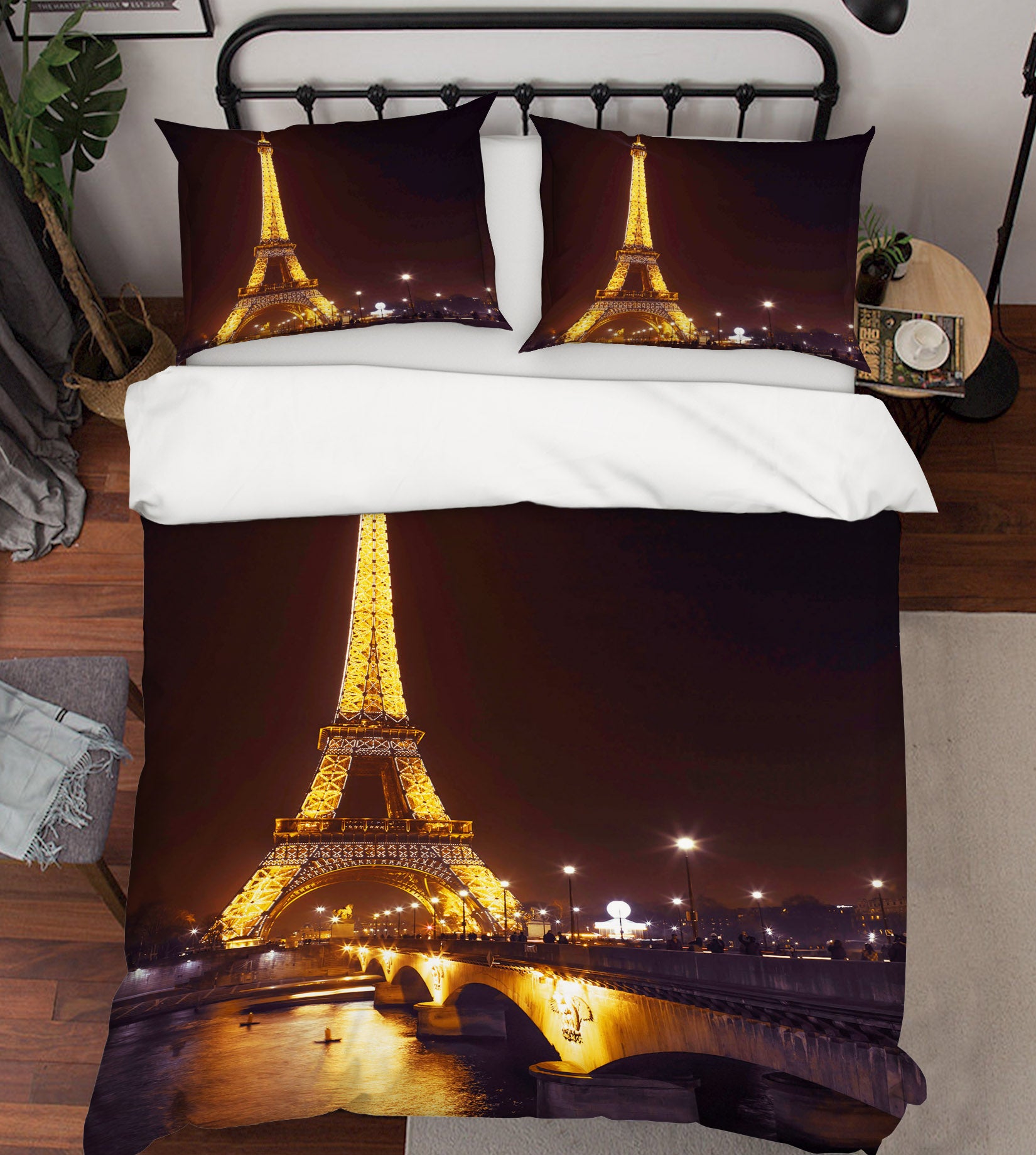 3D Eiffel Tower 2003 Assaf Frank Bedding Bed Pillowcases Quilt