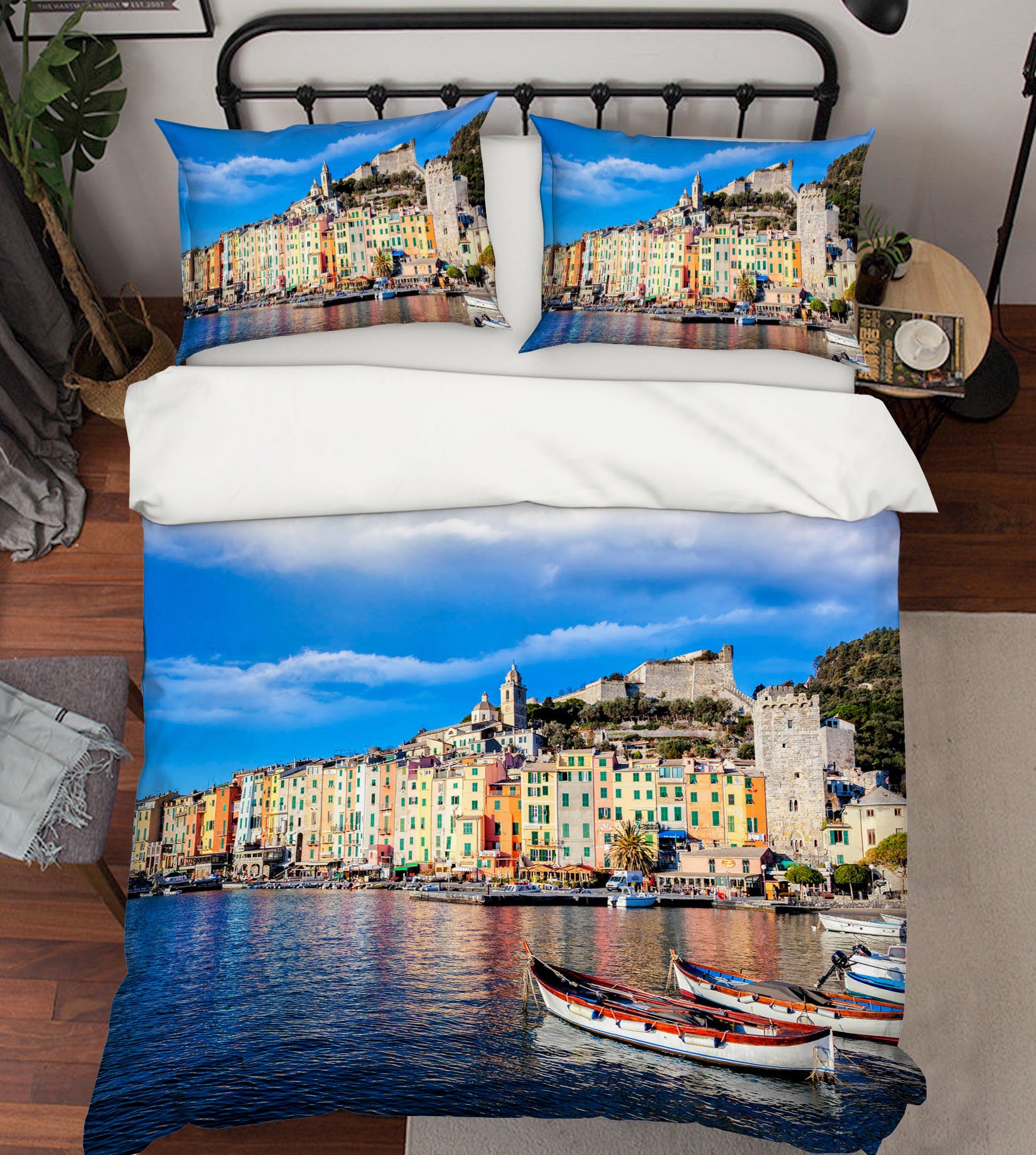 3D Venice Boat 110 Marco Carmassi Bedding Bed Pillowcases Quilt