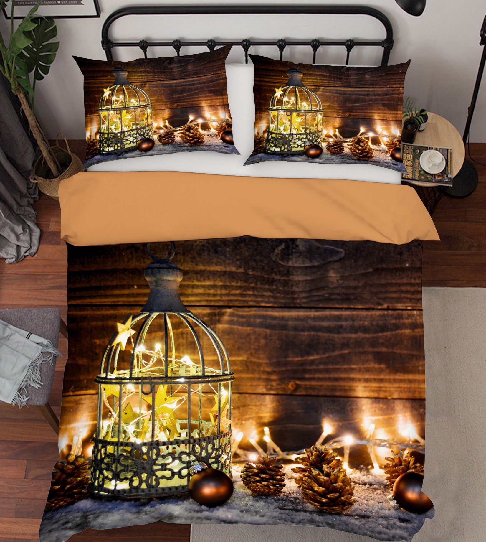 3D String Lights Pineta 52186 Christmas Quilt Duvet Cover Xmas Bed Pillowcases