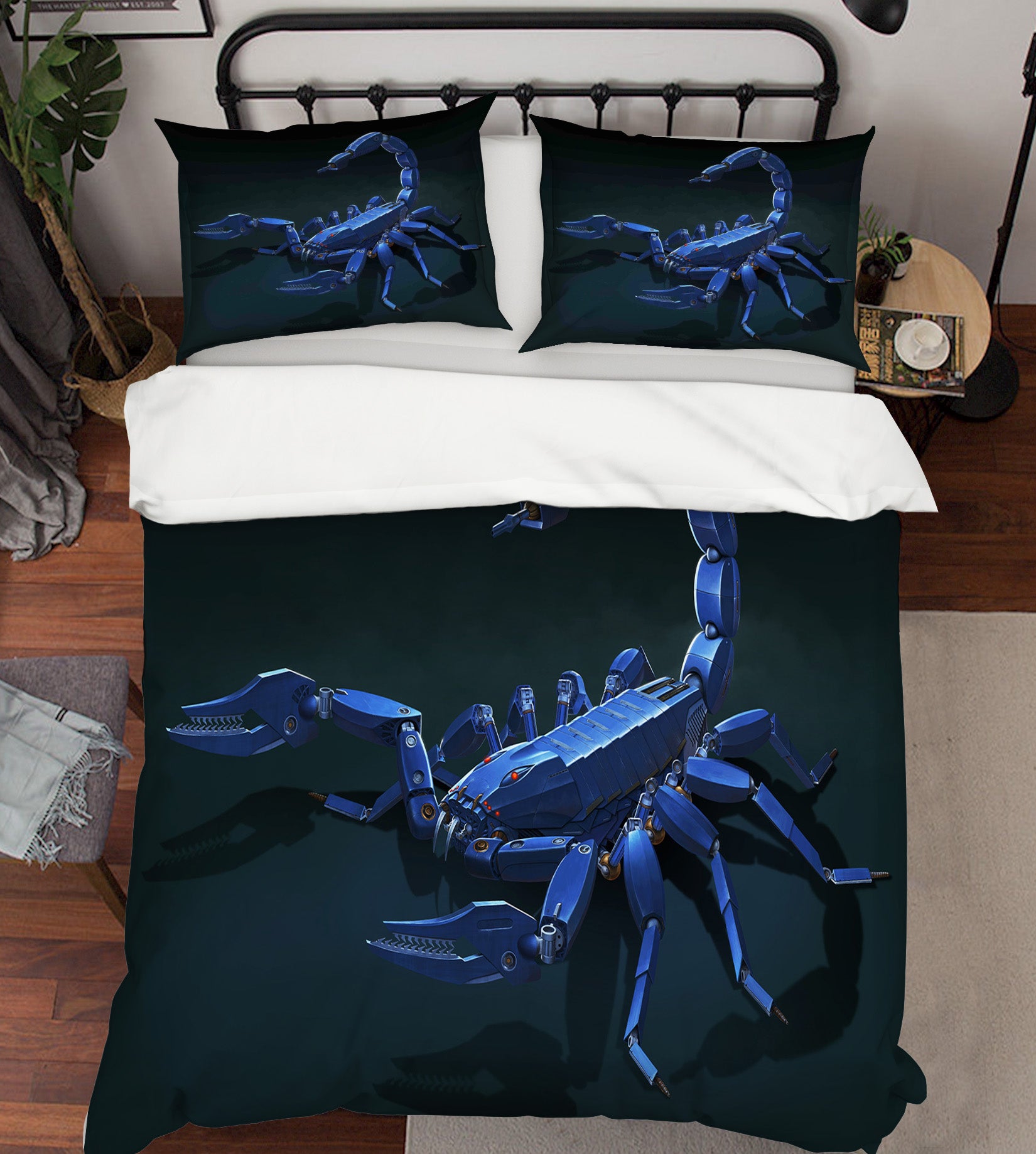 3D Metal Scorpion 061 Bed Pillowcases Quilt Exclusive Designer Vincent