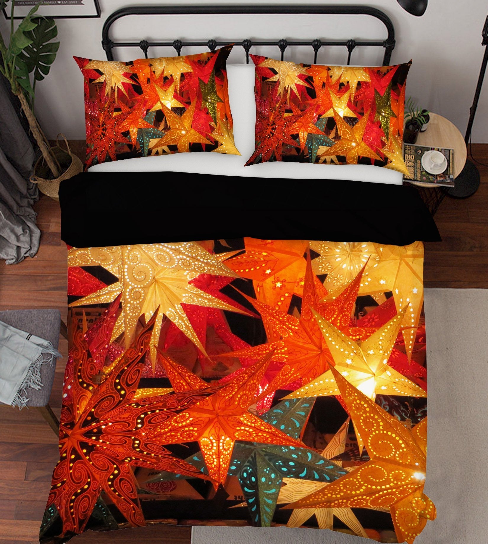 3D Christmas Maple Leaf 14 Bed Pillowcases Quilt Quiet Covers AJ Creativity Home