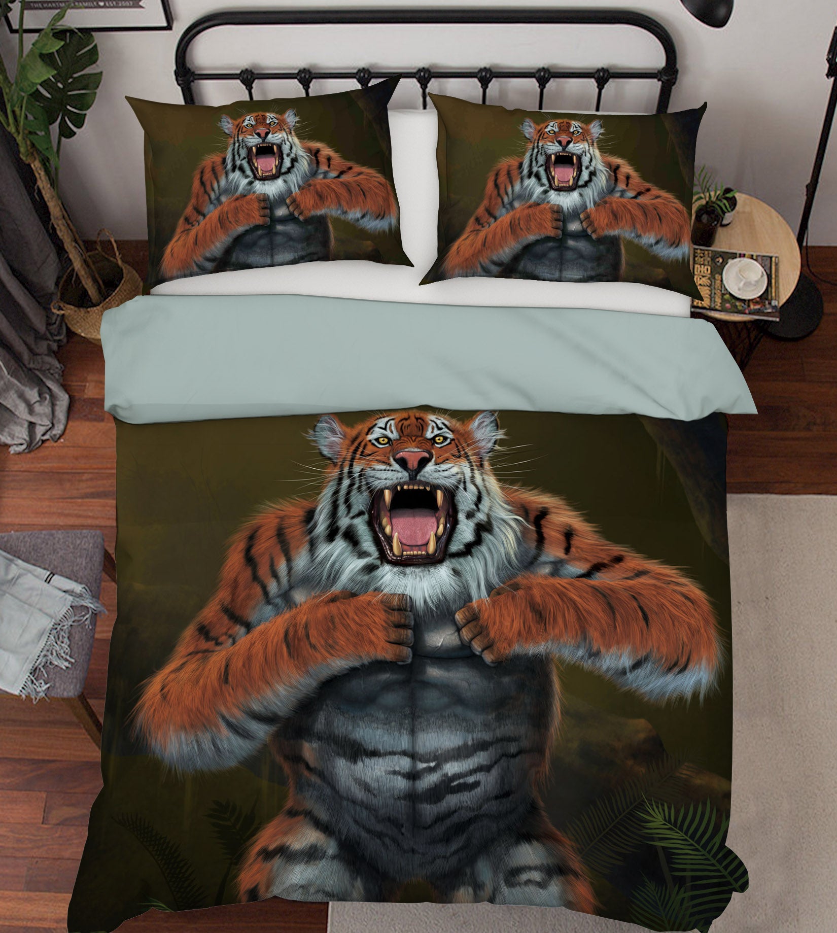 3D Tigerilla 089 Bed Pillowcases Quilt Exclusive Designer Vincent