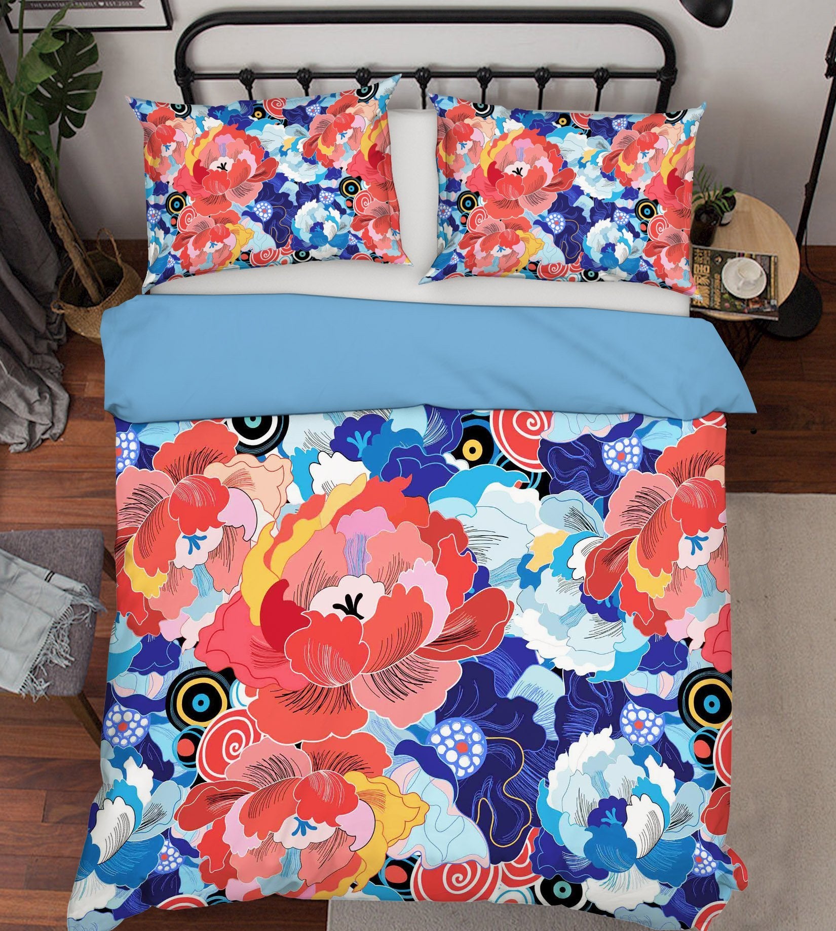 3D Graffiti Petal 143 Bed Pillowcases Quilt Wallpaper AJ Wallpaper