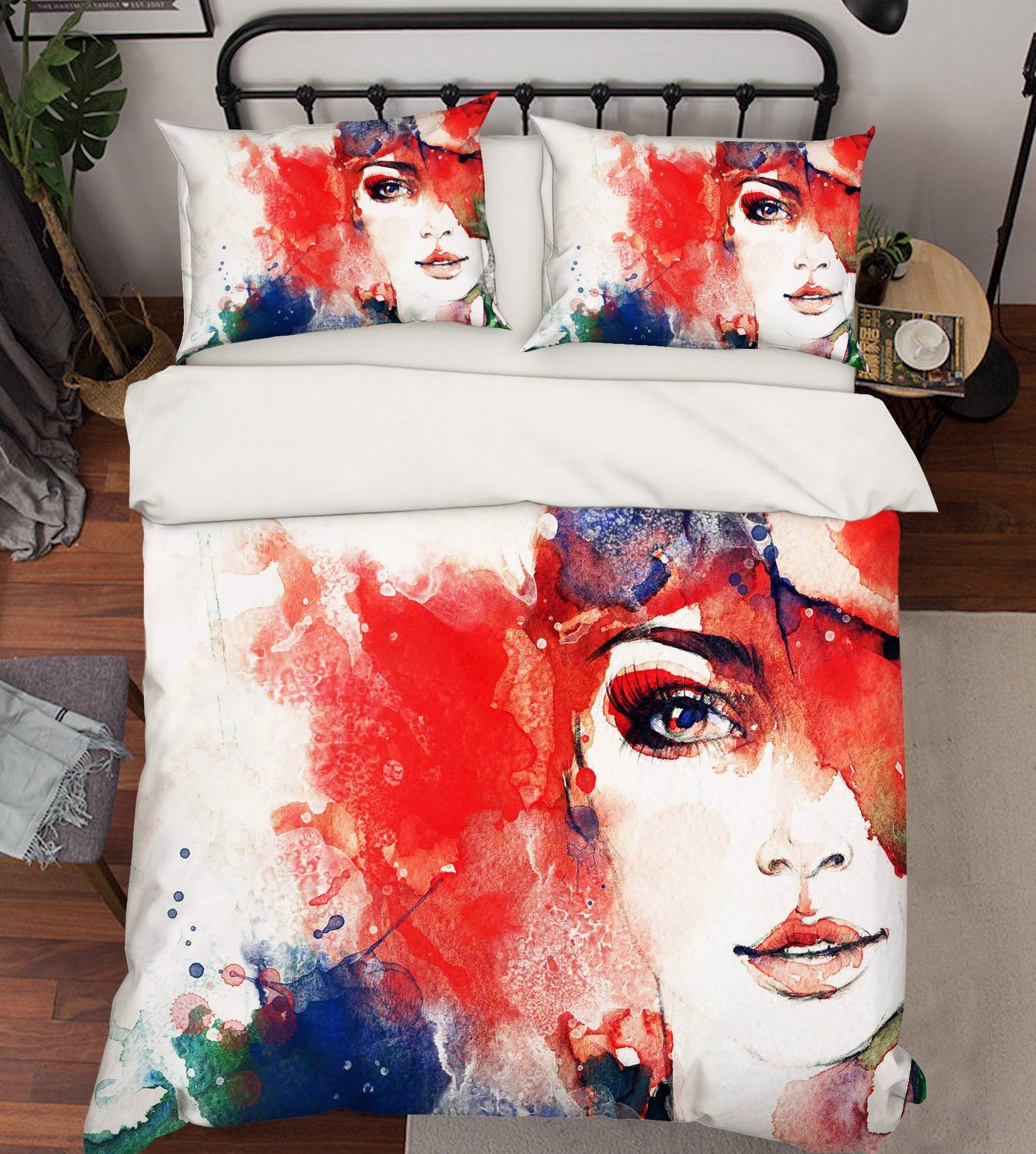 3D Graffiti Woman 137 Bed Pillowcases Quilt Wallpaper AJ Wallpaper
