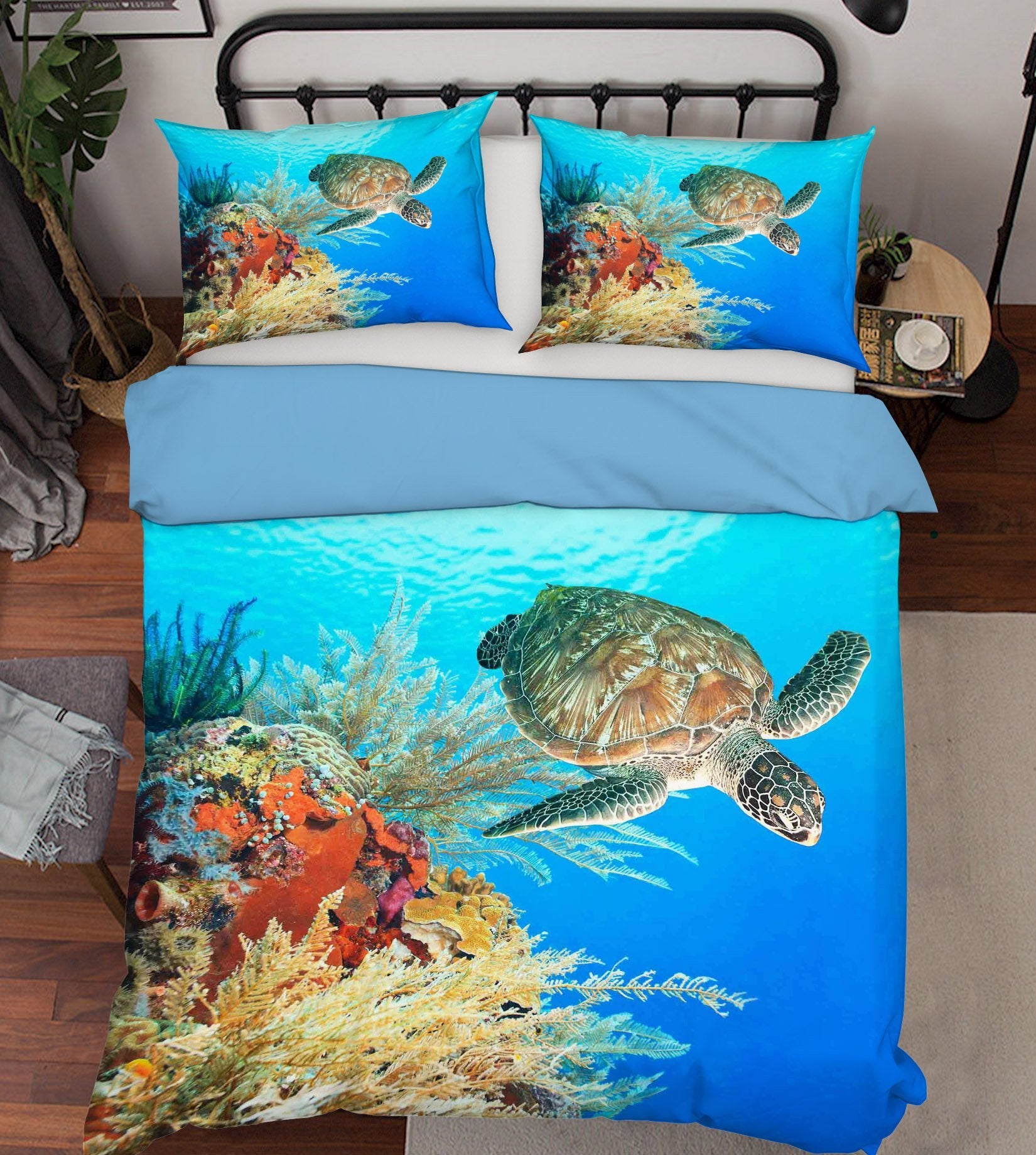 3D Marine Turtle 224 Bed Pillowcases Quilt Wallpaper AJ Wallpaper