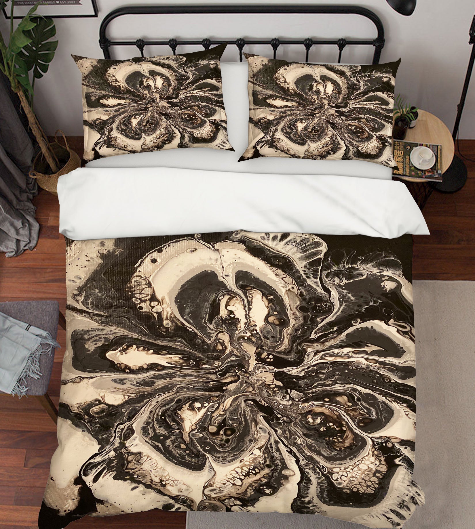 3D Light Brown Black Texture 40047 Valerie Latrice Bedding Bed Pillowcases Quilt