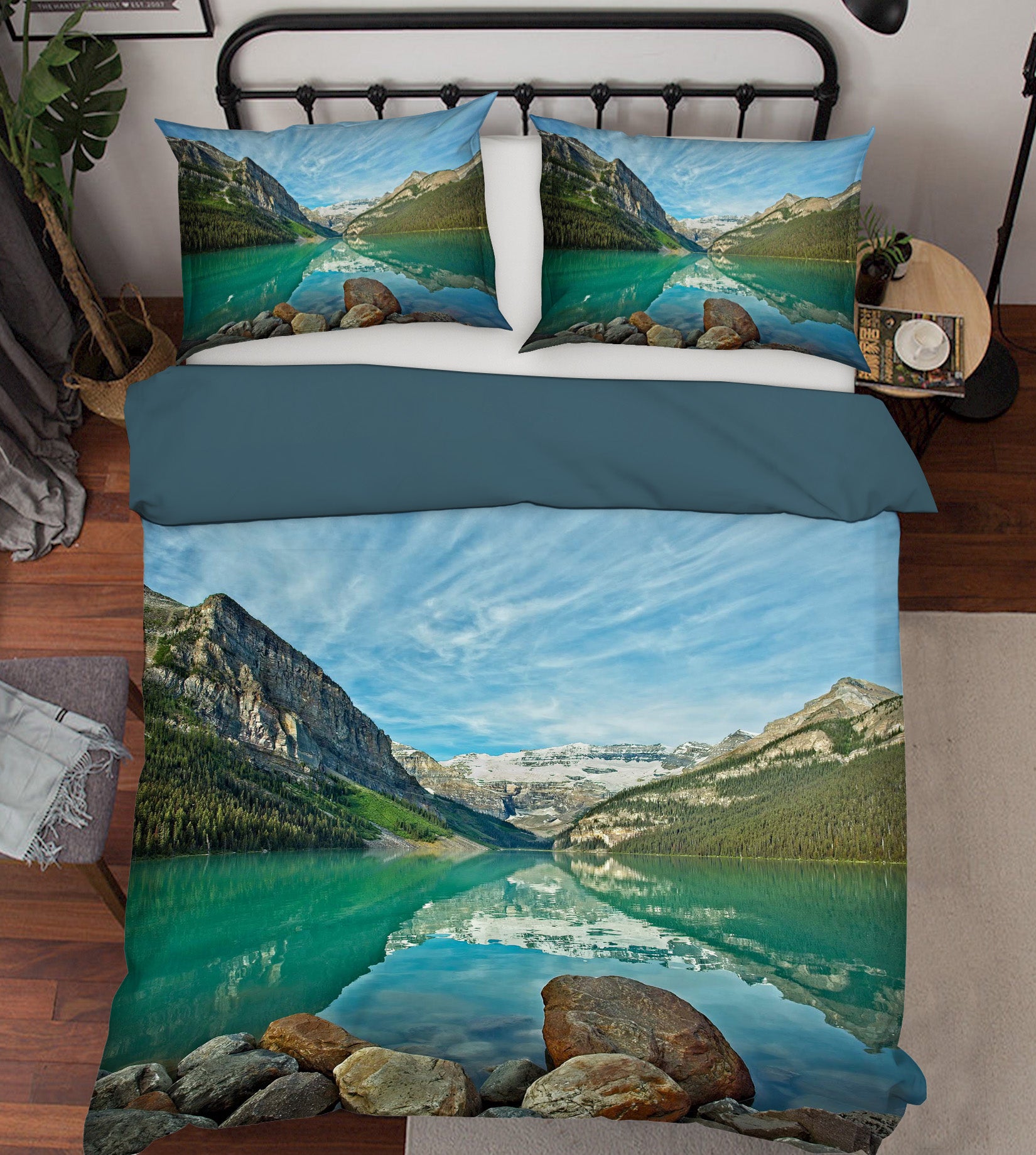3D Lake Louise 2115 Kathy Barefield Bedding Bed Pillowcases Quilt