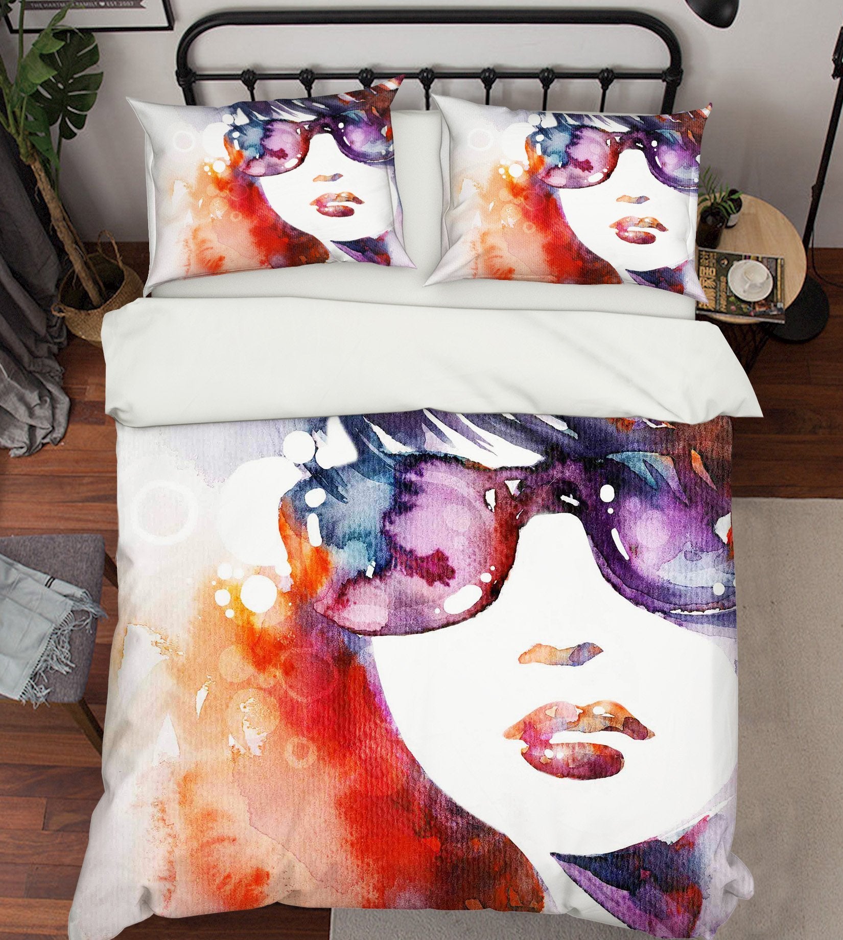 3D Graffiti Woman 231 Bed Pillowcases Quilt Wallpaper AJ Wallpaper