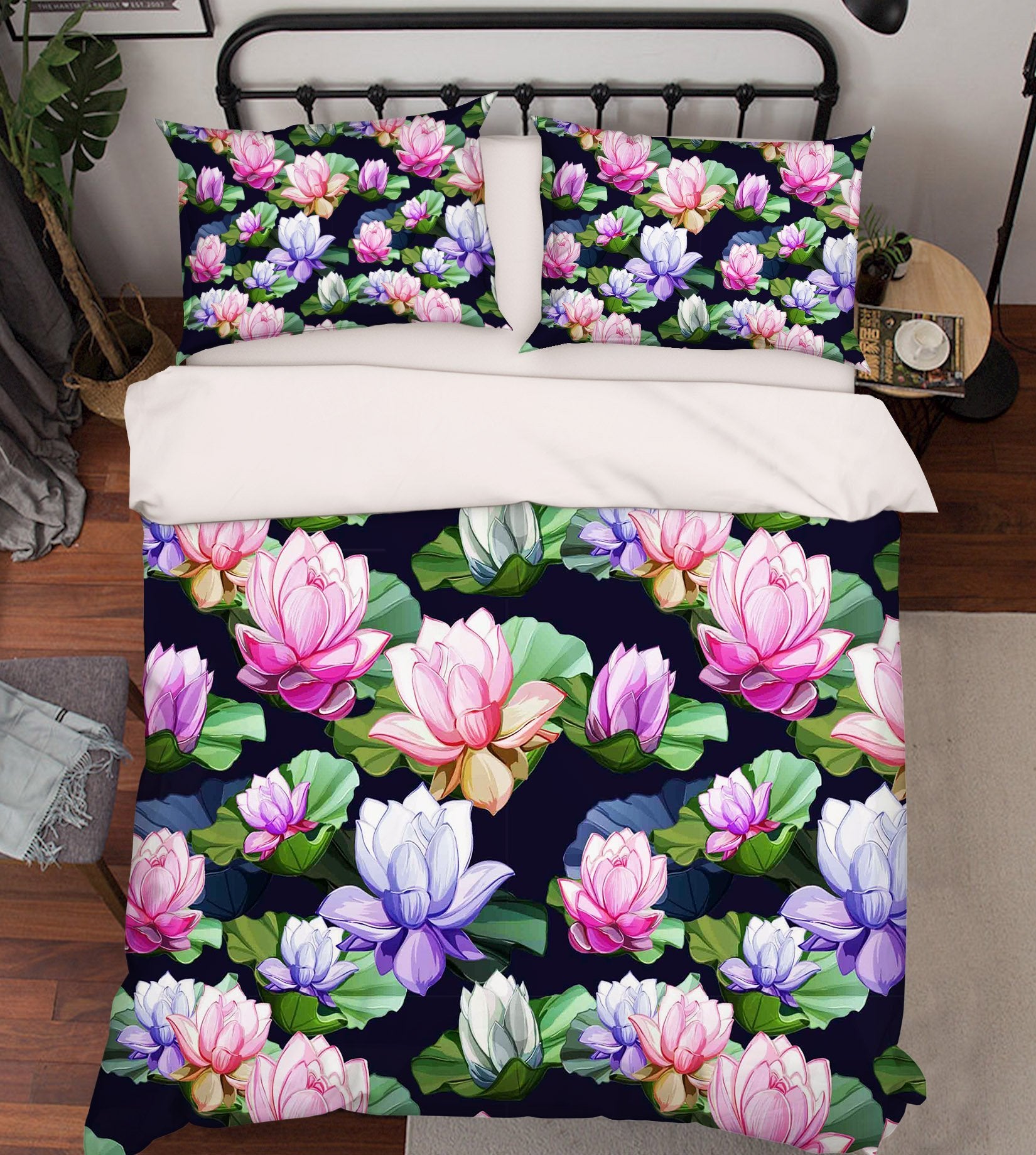 3D Colorful Flowers 178 Bed Pillowcases Quilt Wallpaper AJ Wallpaper