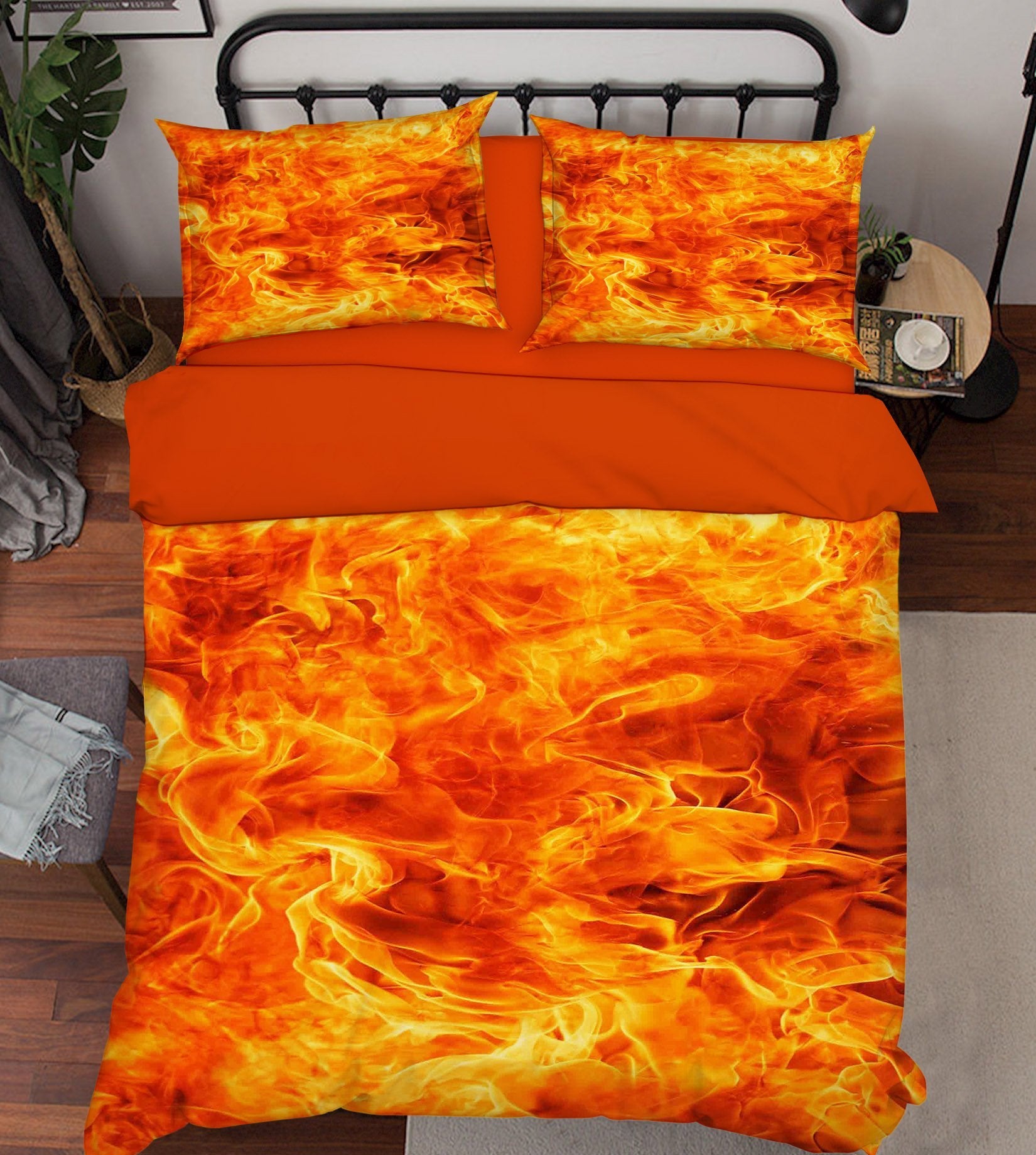 3D Burning Flame 263 Bed Pillowcases Quilt Wallpaper AJ Wallpaper