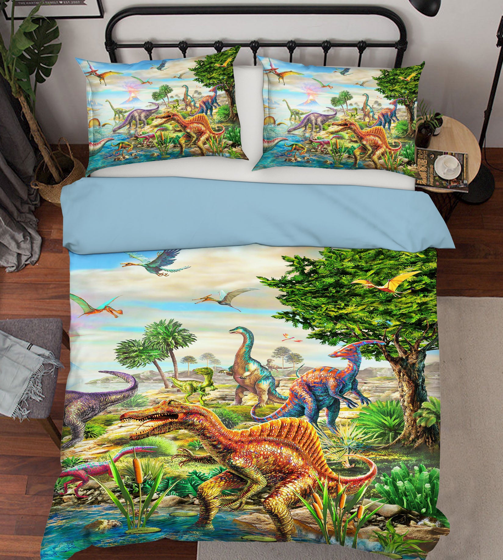 3D Dinosaur World 2044 Adrian Chesterman Bedding Bed Pillowcases Quilt