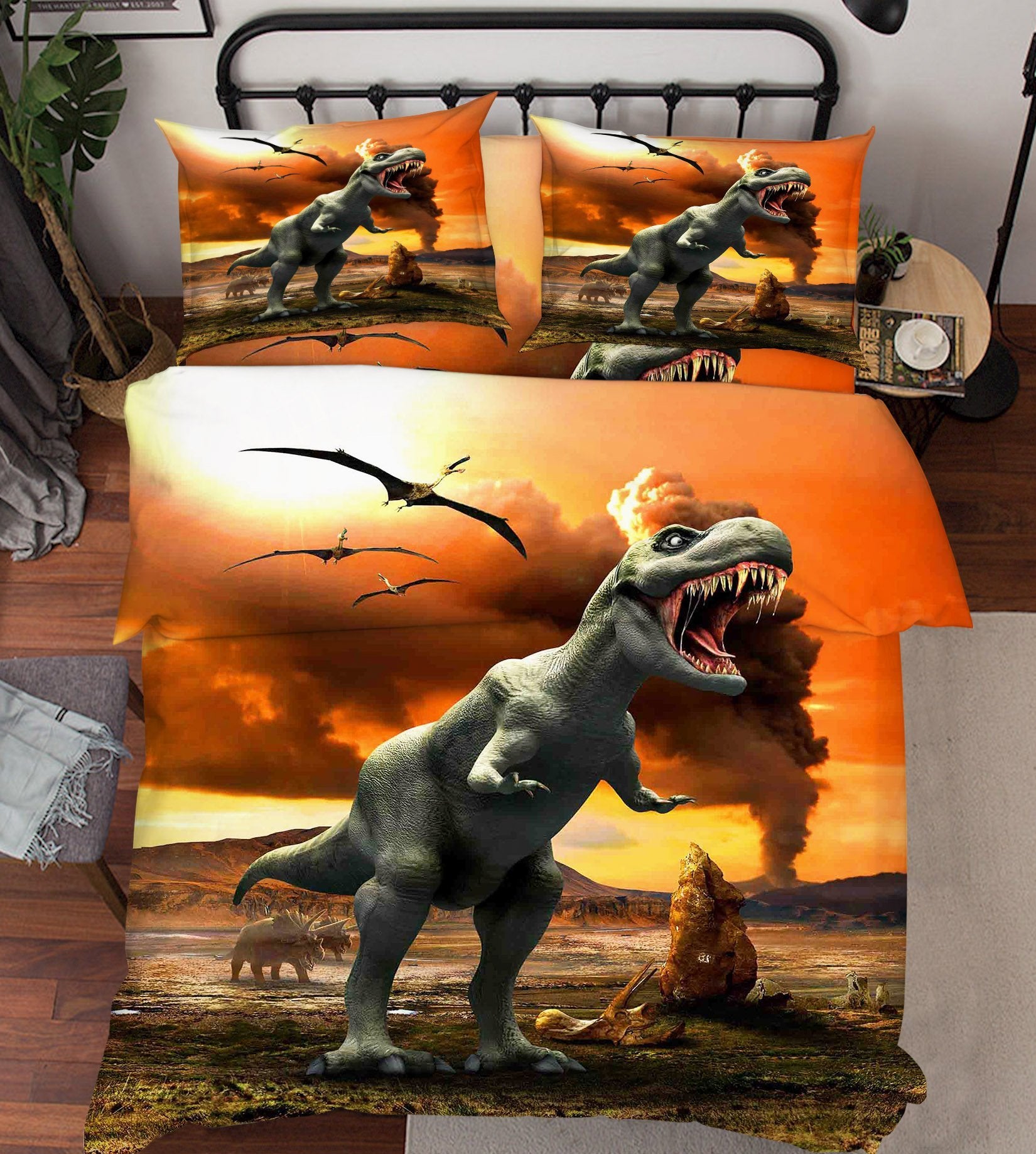 3D Dinosaurs Era 121 Bed Pillowcases Quilt Wallpaper AJ Wallpaper