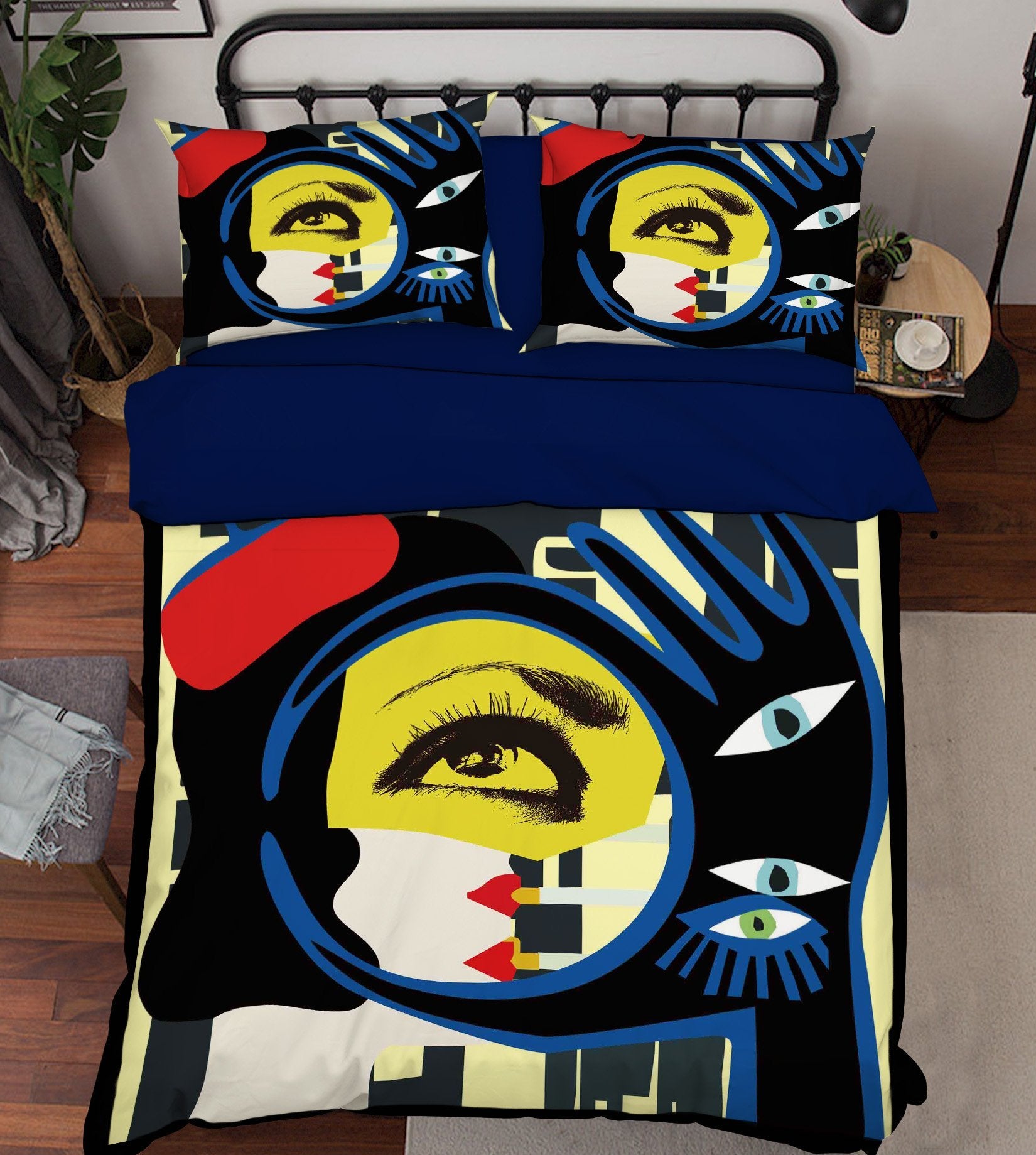 3D One Eye 094 Bed Pillowcases Quilt Wallpaper AJ Wallpaper