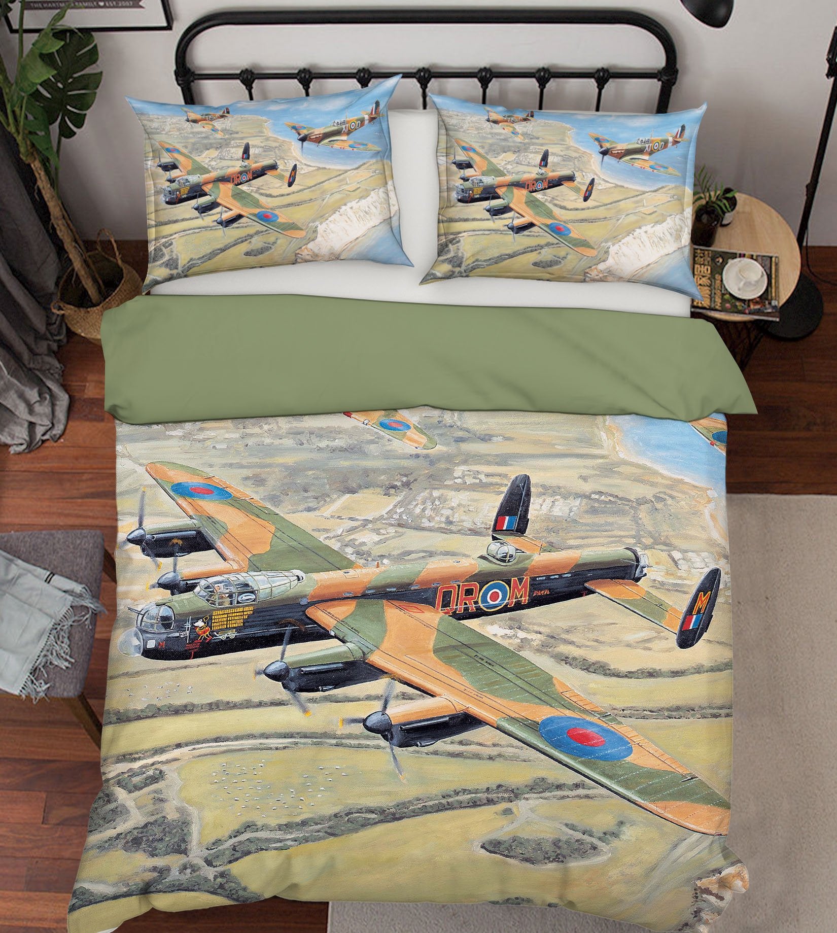 3D Battle Of Britain Memorial Flight 2007 Trevor Mitchell bedding Bed Pillowcases Quilt Quiet Covers AJ Creativity Home