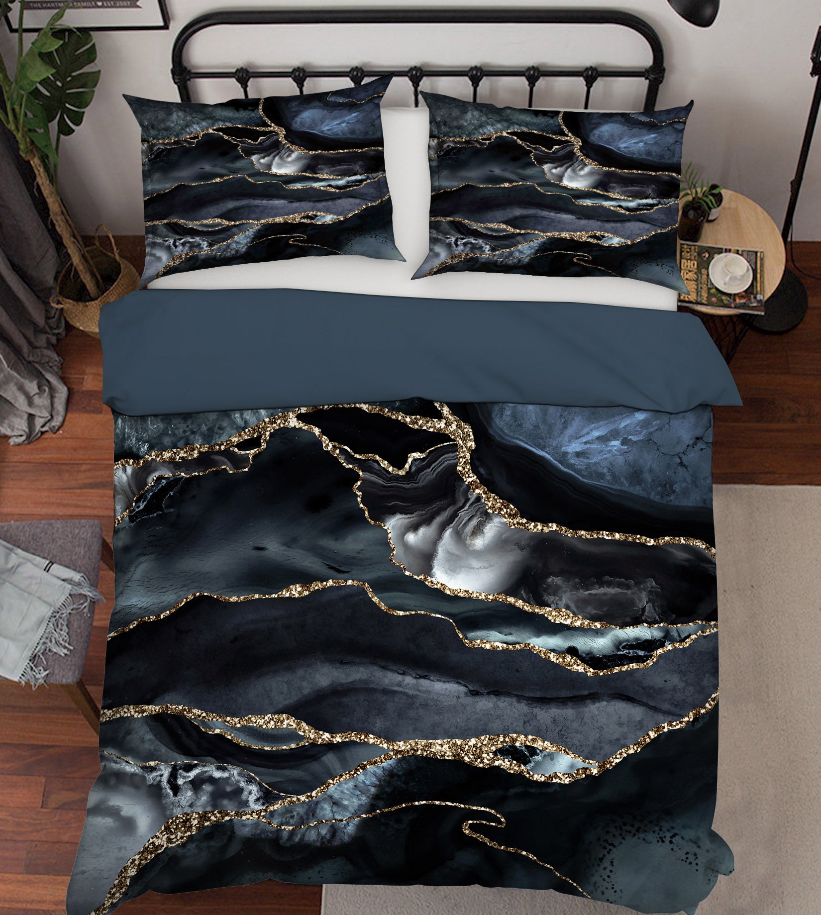 3D Black Streak 013 Uta Naumann Bedding Bed Pillowcases Quilt
