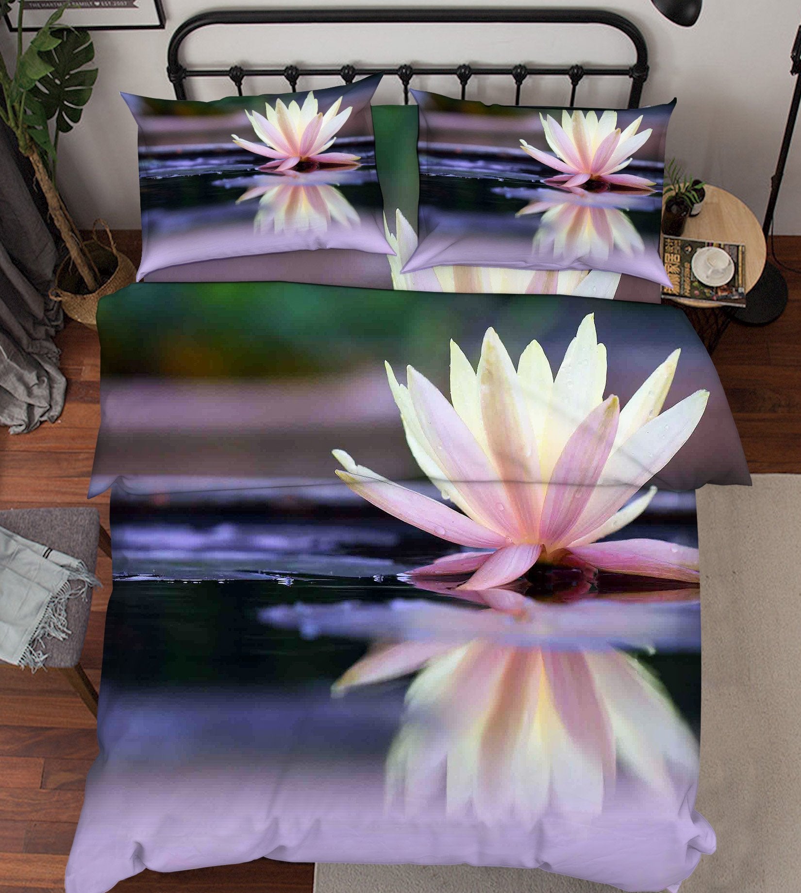 3D Pretty Pure Flower 90 Bed Pillowcases Quilt Wallpaper AJ Wallpaper