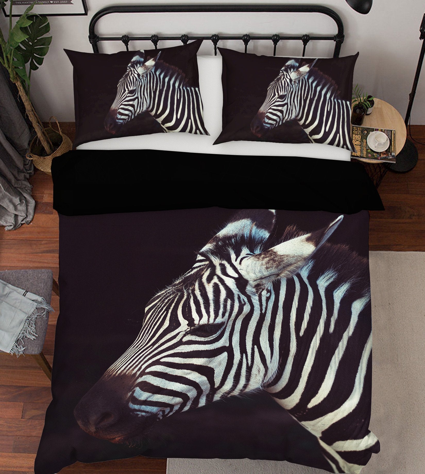 3D Zebra 1914 Bed Pillowcases Quilt Quiet Covers AJ Creativity Home