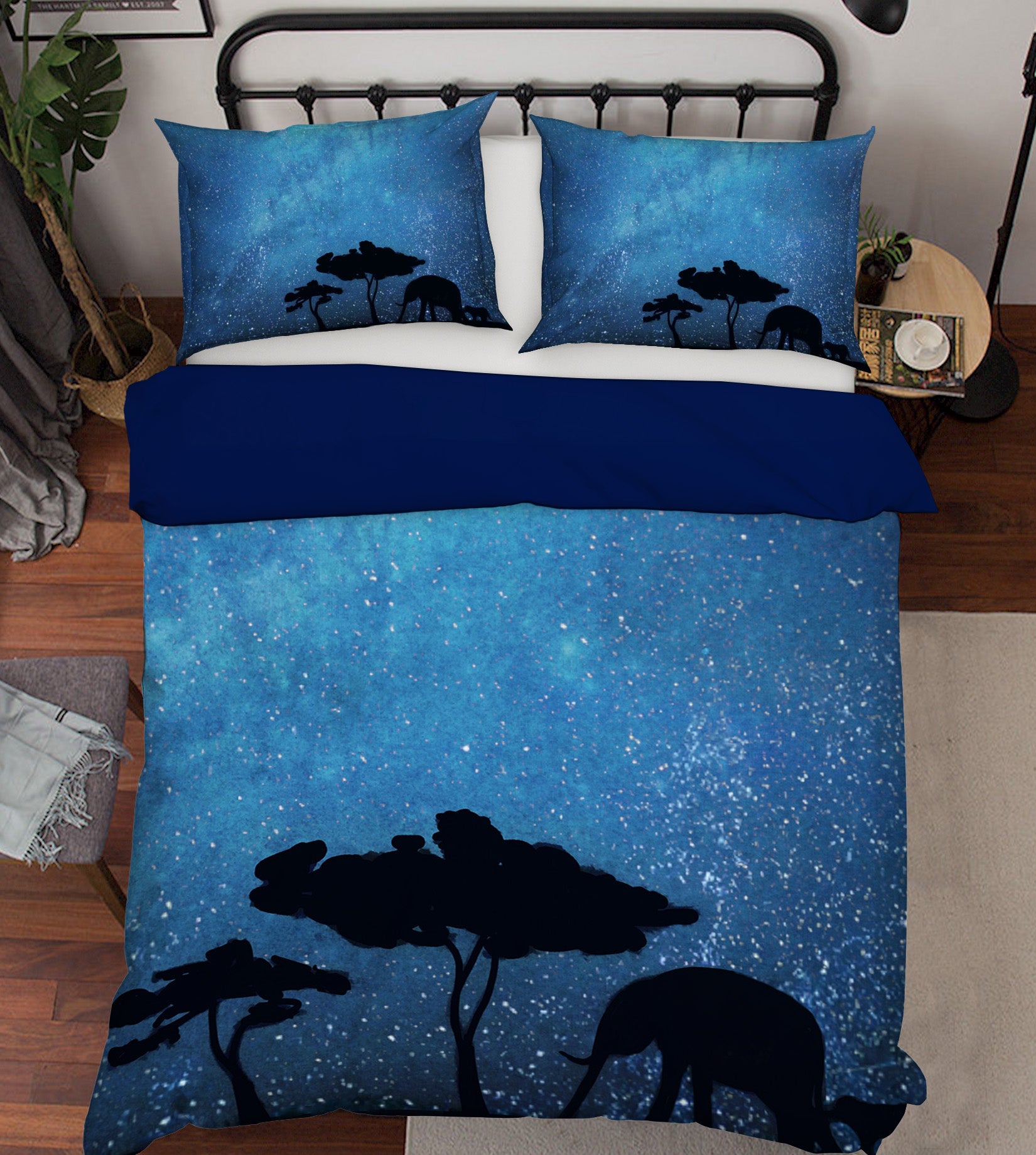 3D Giraffe Tree 043 Bed Pillowcases Quilt