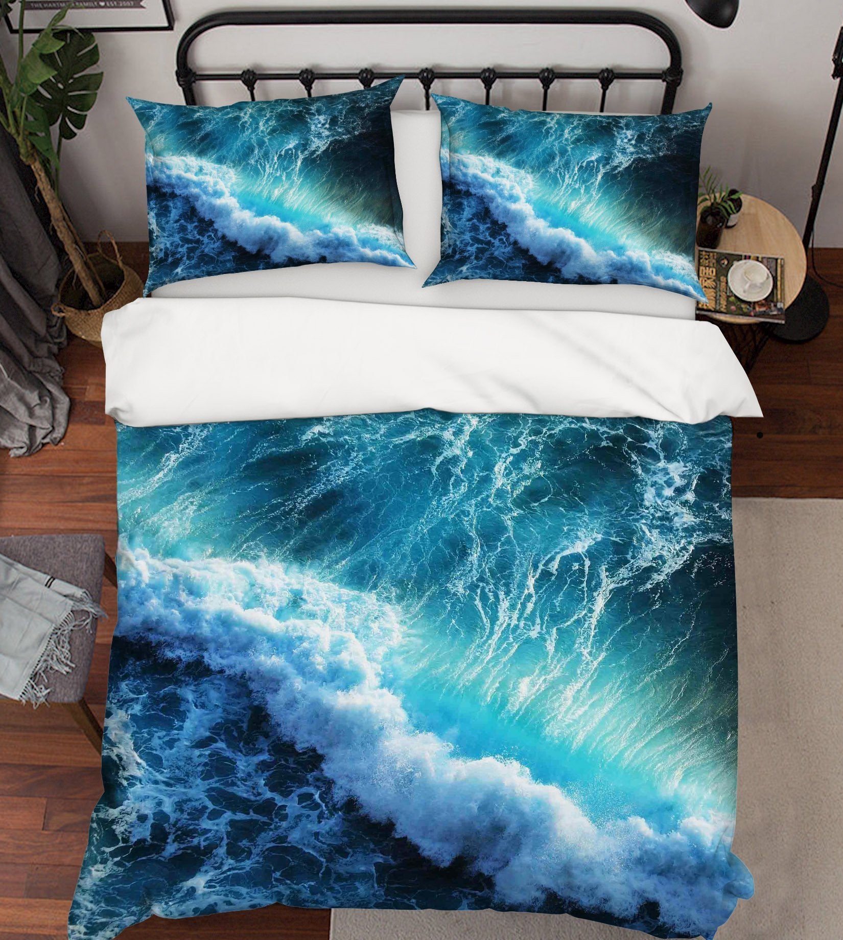 3D Ferocious Waves 199 Bed Pillowcases Quilt Wallpaper AJ Wallpaper