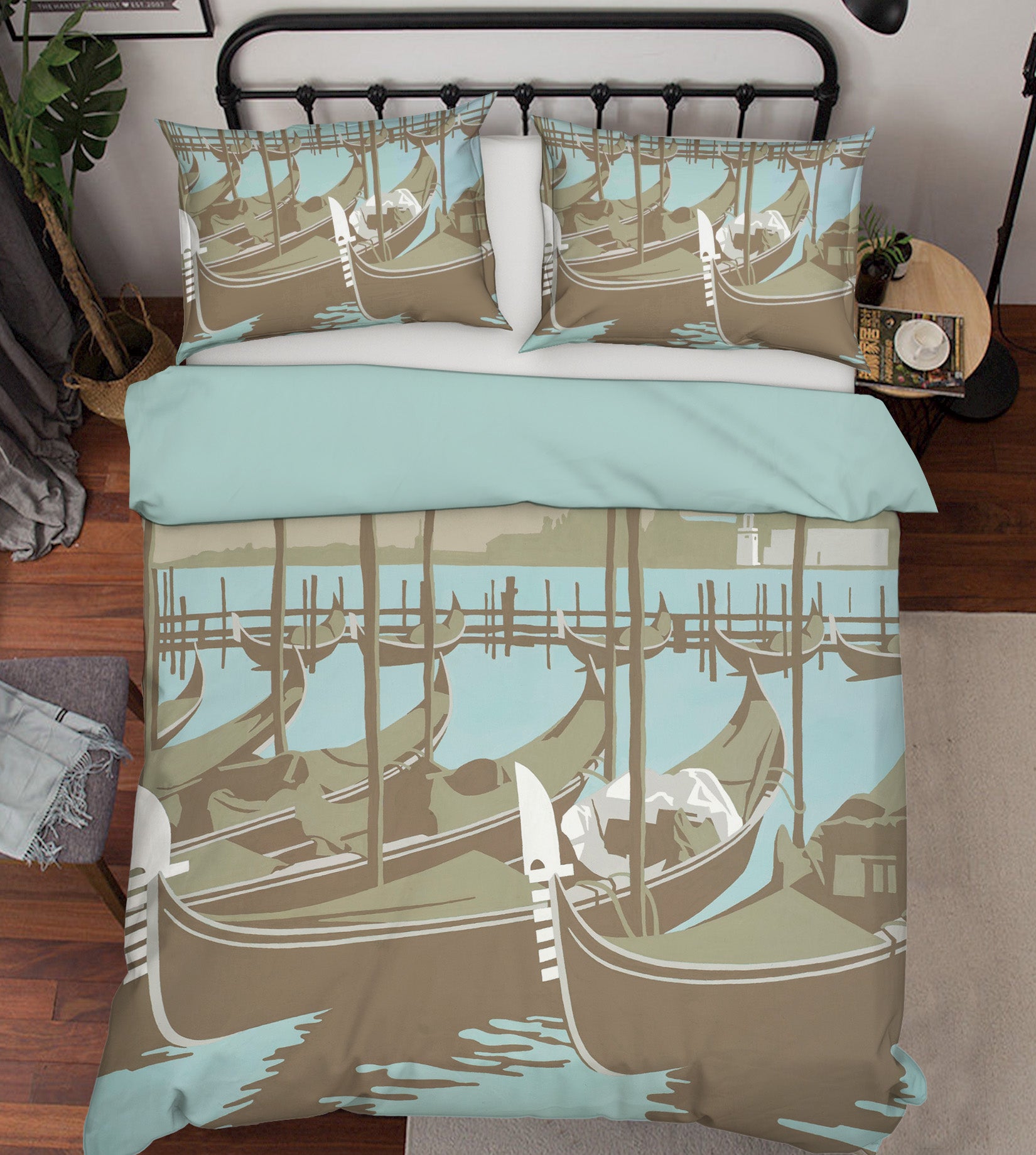 3D Venice 2076 Steve Read Bedding Bed Pillowcases Quilt