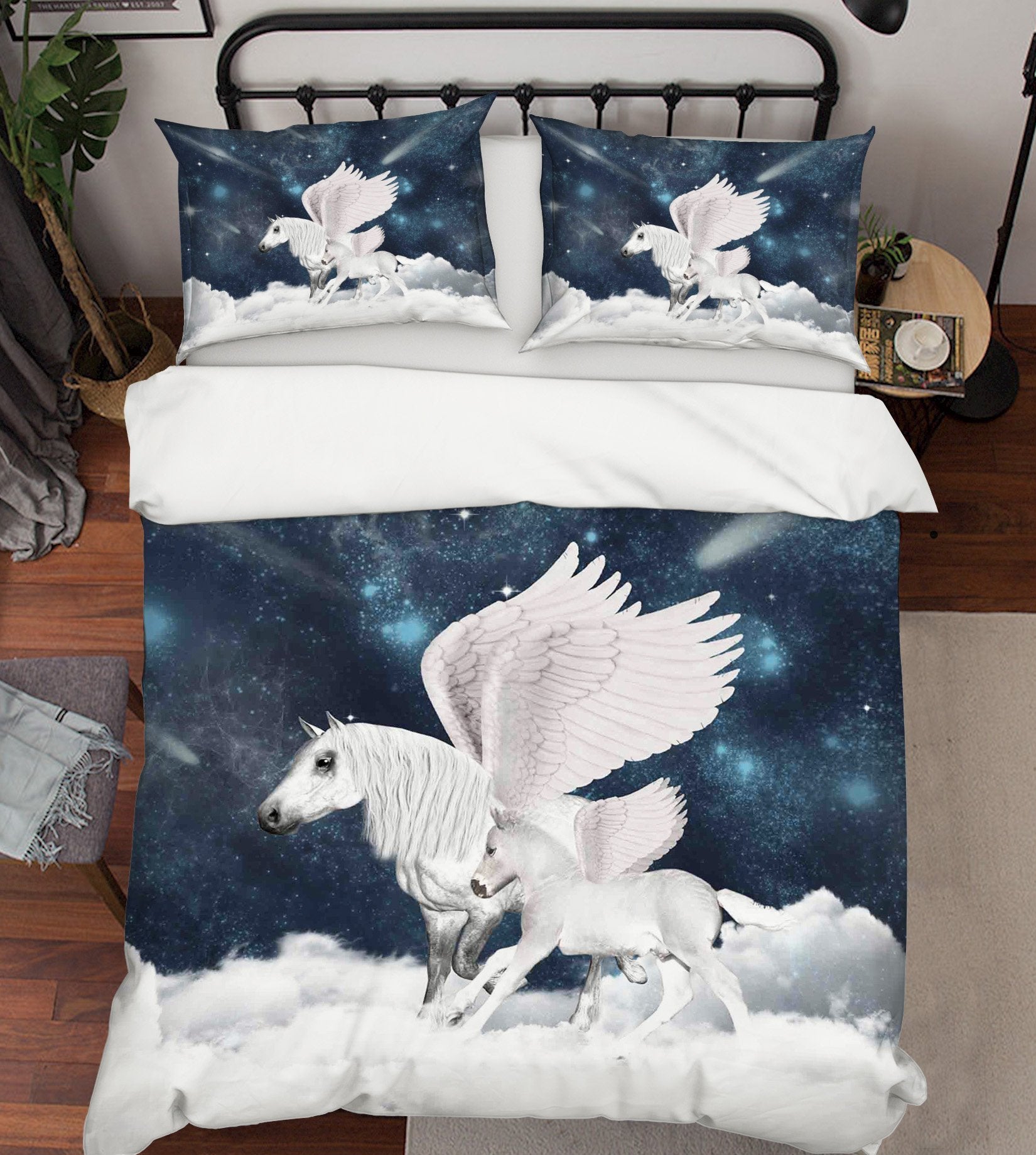 3D Mother And Child Unicorn 036 Bed Pillowcases Quilt Wallpaper AJ Wallpaper