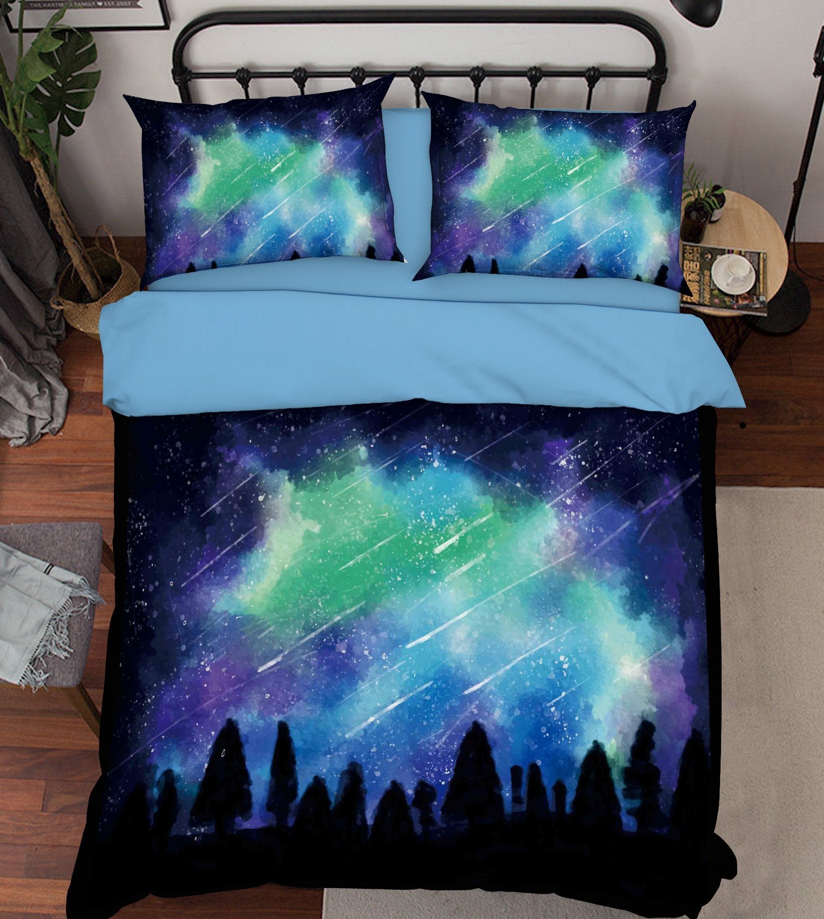 3D Meteor Wishing 099 Bed Pillowcases Quilt Wallpaper AJ Wallpaper