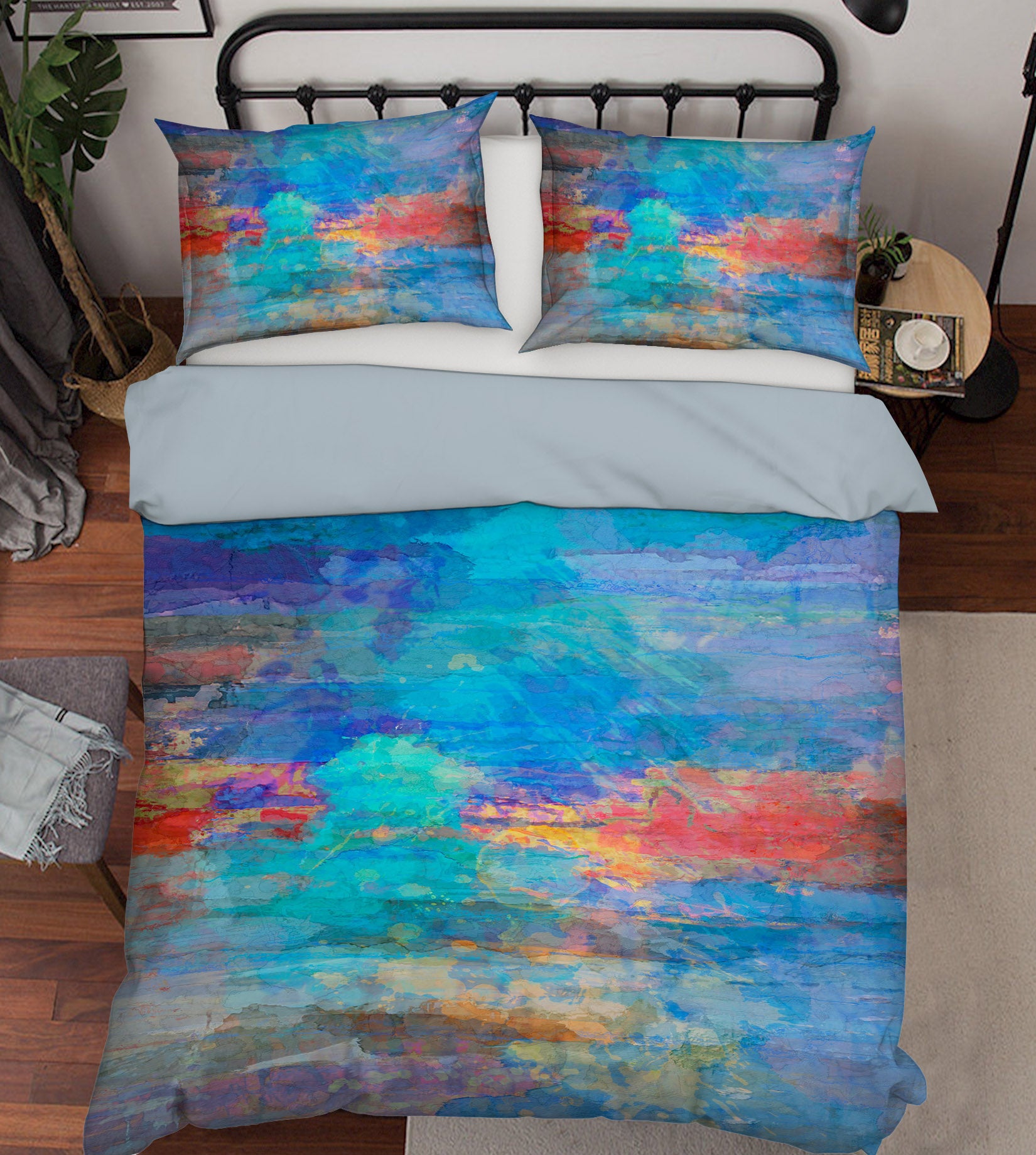 3D Blue Art Pattern 1031 Michael Tienhaara Bedding Bed Pillowcases Quilt