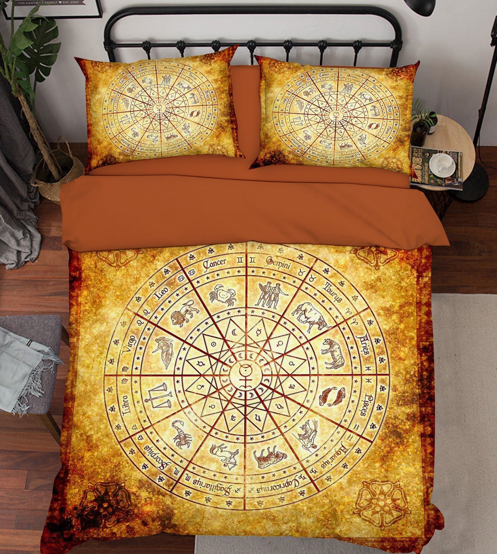 3D Twelve Constellations 293 Bed Pillowcases Quilt Wallpaper AJ Wallpaper