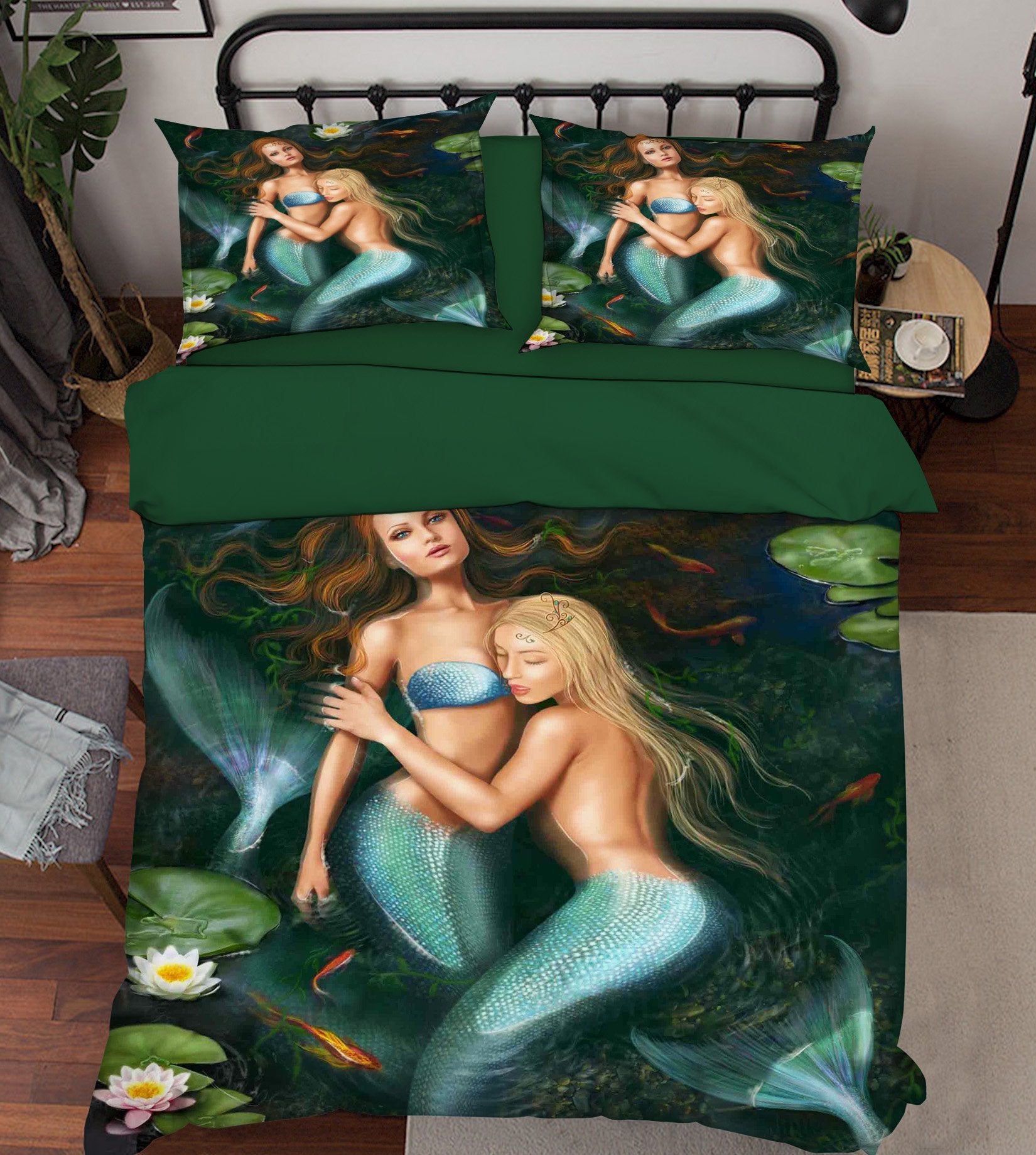 3D Pretty Mermaid 290 Bed Pillowcases Quilt Wallpaper AJ Wallpaper