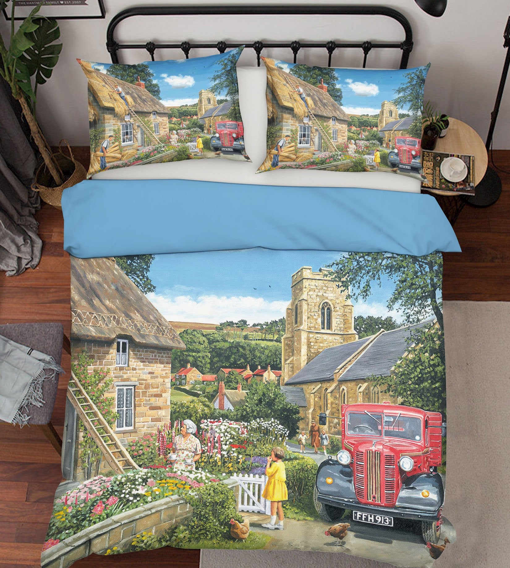 3D A New Thatch 2001 Trevor Mitchell bedding Bed Pillowcases Quilt Quiet Covers AJ Creativity Home