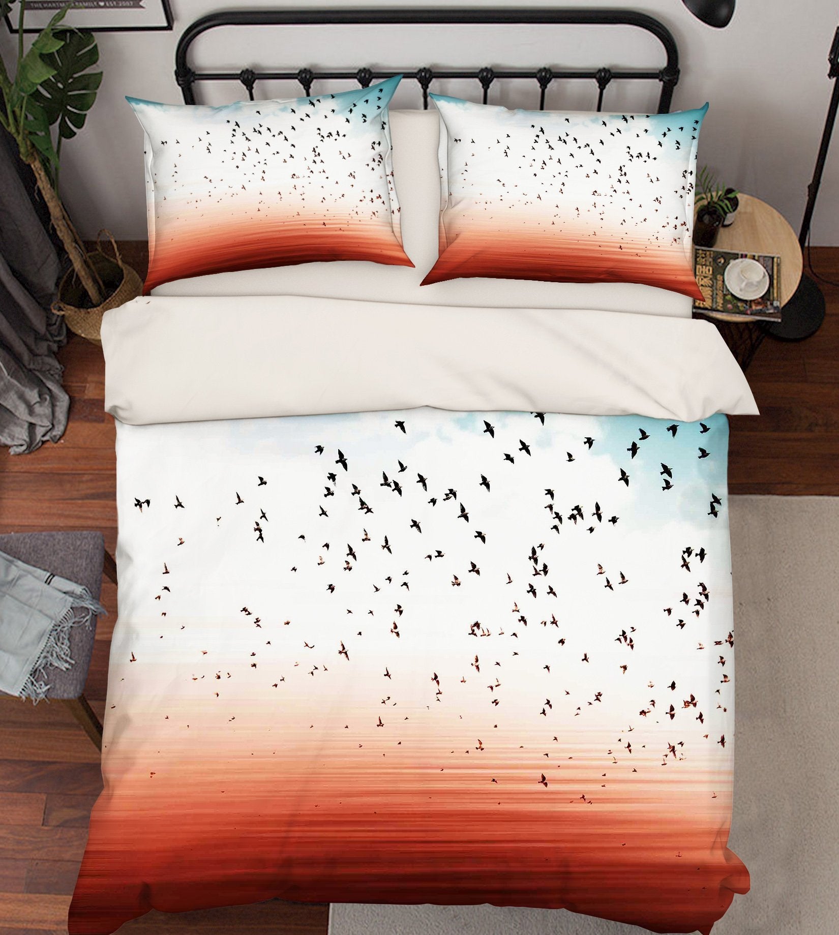 3D Flying Birds 215 Bed Pillowcases Quilt Wallpaper AJ Wallpaper