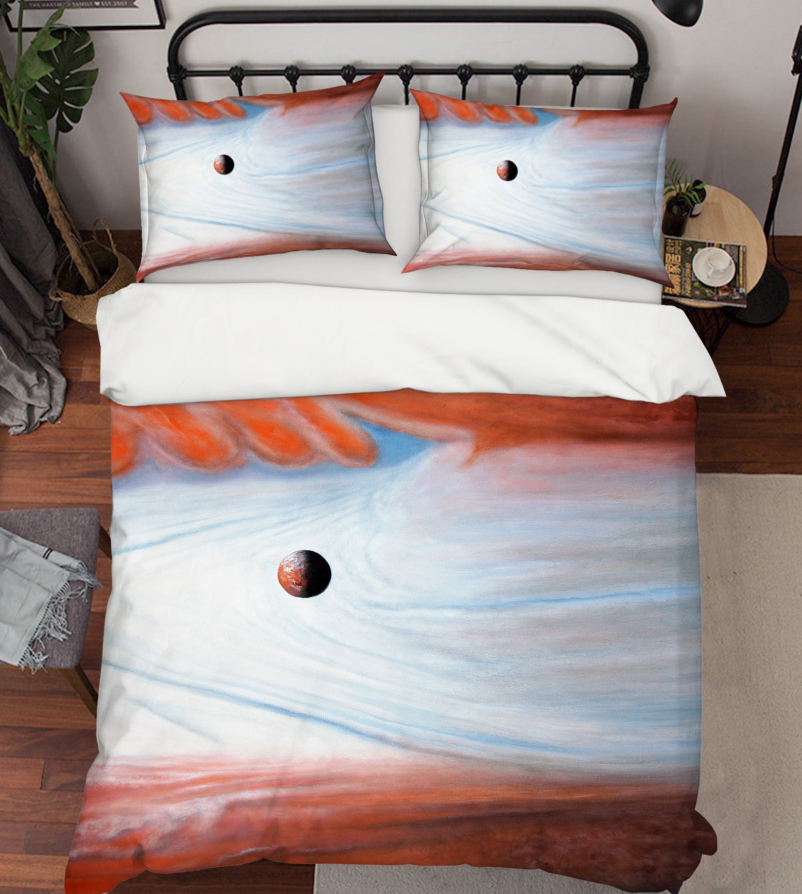 3D White Red Pattern 11050 Matthew Holden Bates Bedding Bed Pillowcases Quilt