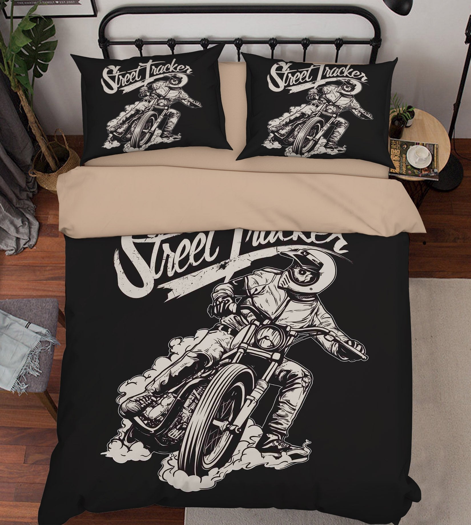 3D Riding A Motorcycle 117 Bed Pillowcases Quilt Wallpaper AJ Wallpaper
