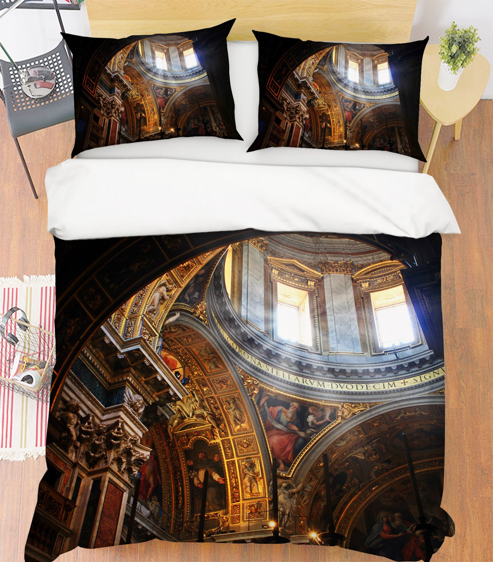 3D Ceiling 8673 Kathy Barefield Bedding Bed Pillowcases Quilt