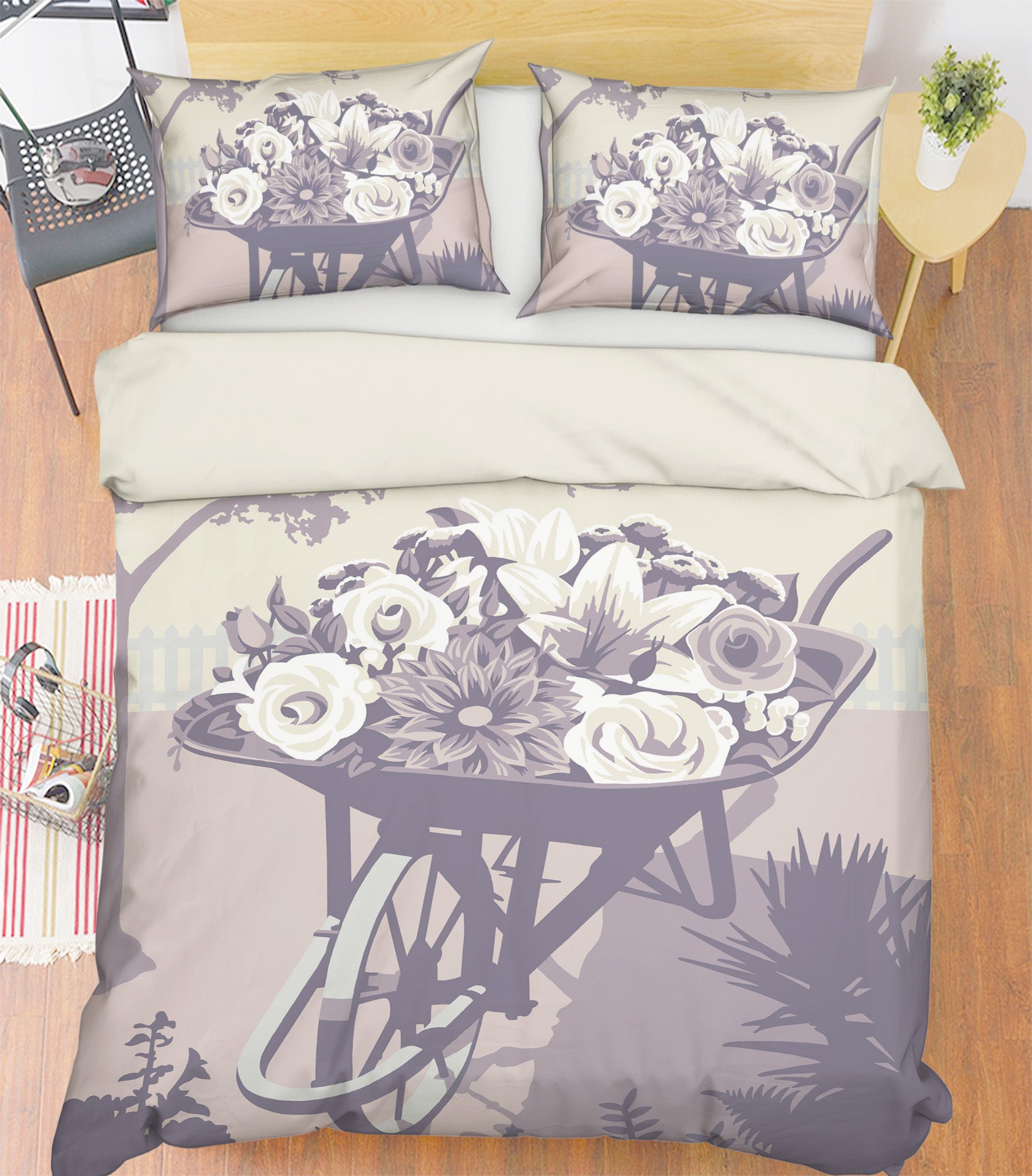 3D Chelsea Flower Show 2010 Steve Read Bedding Bed Pillowcases Quilt