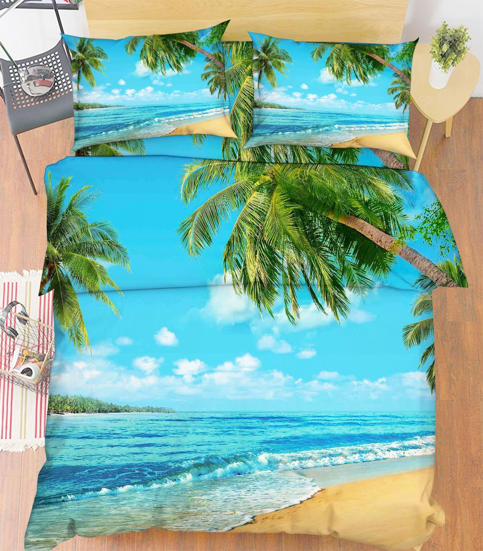 3D Blue Sea Scenery 27 Bed Pillowcases Quilt Wallpaper AJ Wallpaper