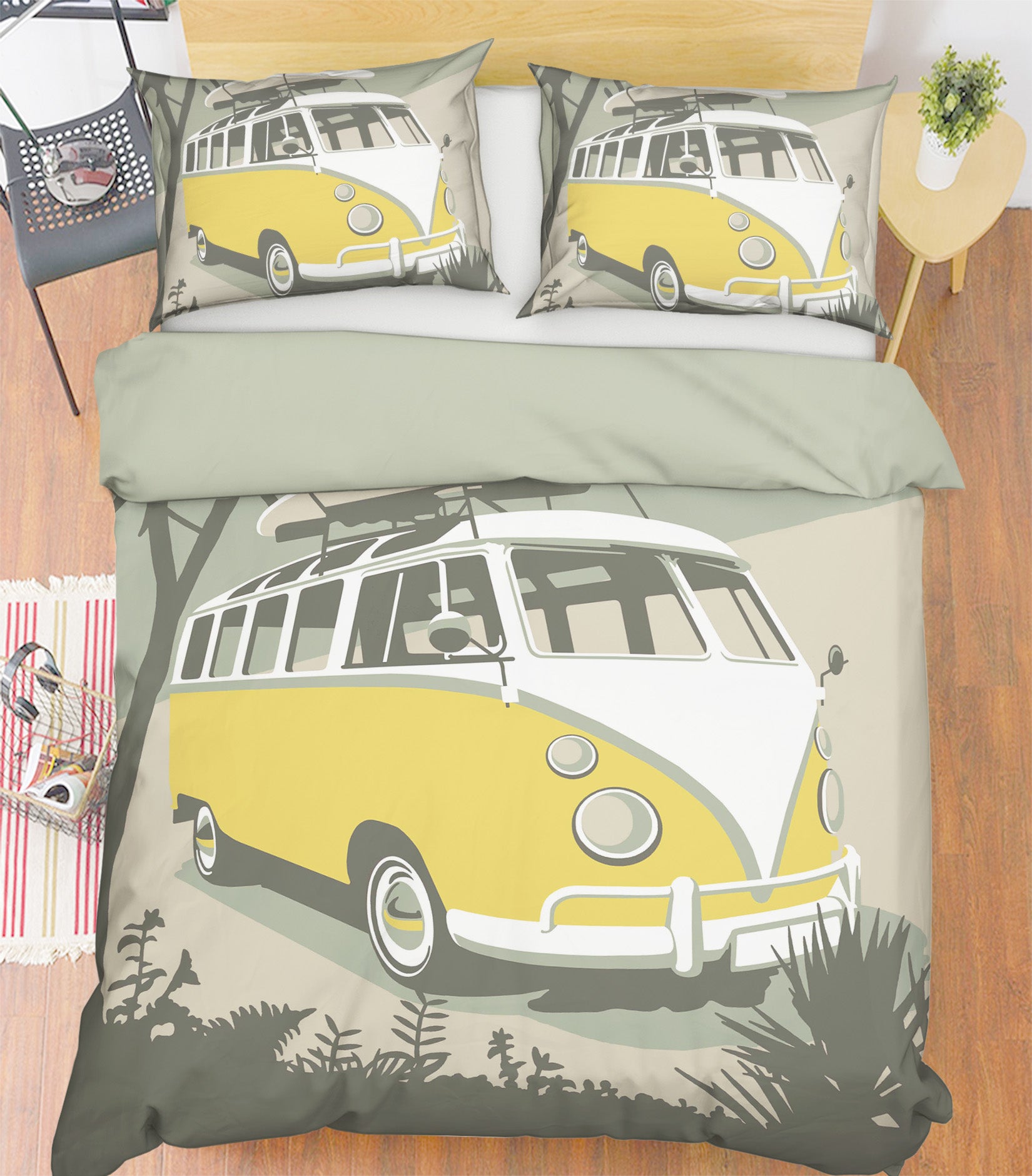 3D Marazion Camper 2026 Steve Read Bedding Bed Pillowcases Quilt
