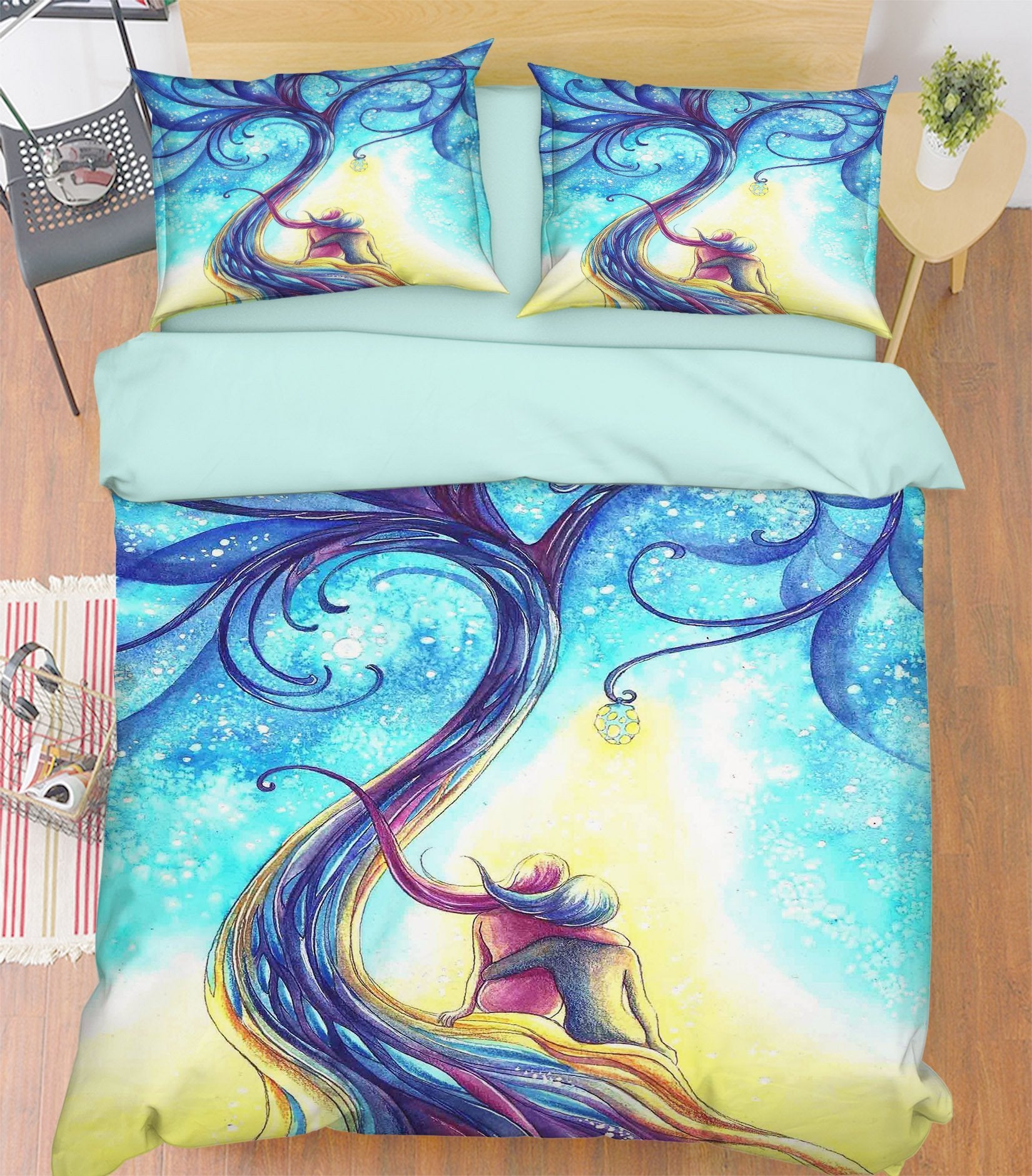 3D Magic Tree 345 Bed Pillowcases Quilt Wallpaper AJ Wallpaper