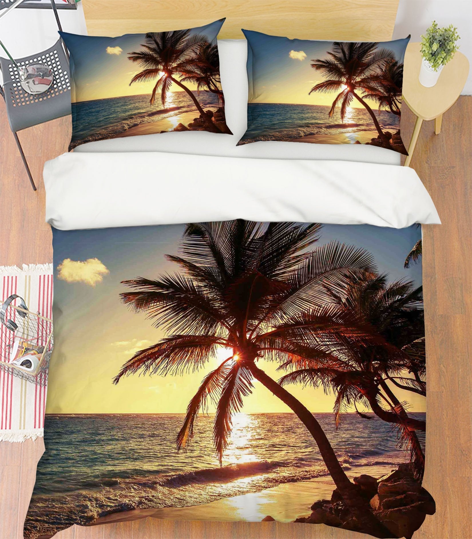 3D Sunset Coco 105 Bed Pillowcases Quilt Wallpaper AJ Wallpaper