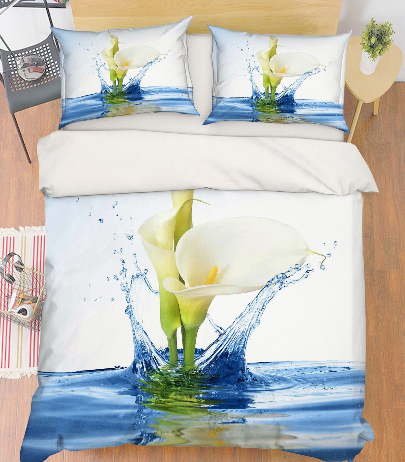 3D Water Pure Flowers 163 Bed Pillowcases Quilt Wallpaper AJ Wallpaper