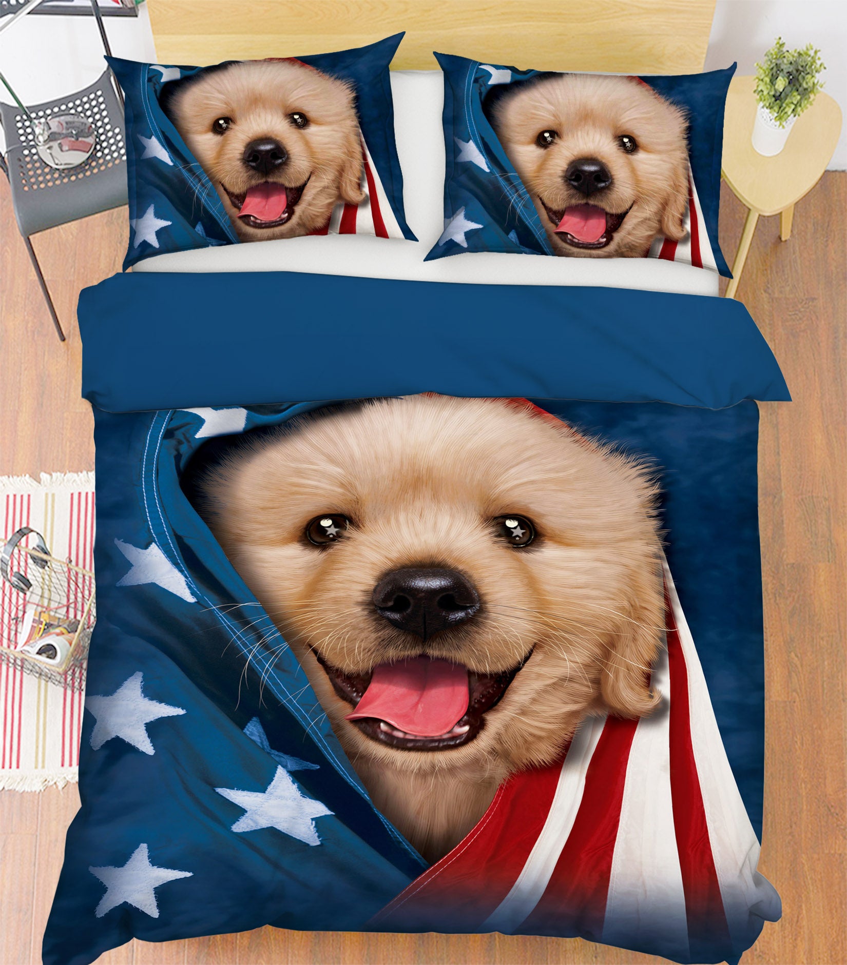 3D Cute Dog 2101 Bed Pillowcases Quilt Exclusive Designer Vincent