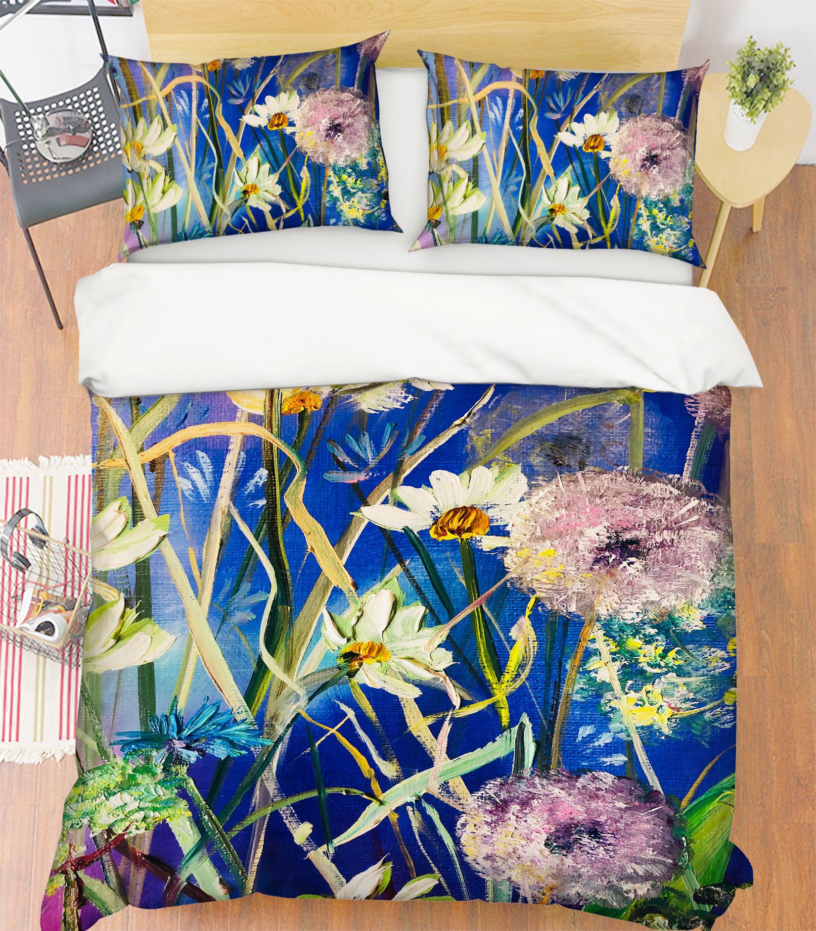 3D White Daisy Petals 560 Skromova Marina Bedding Bed Pillowcases Quilt