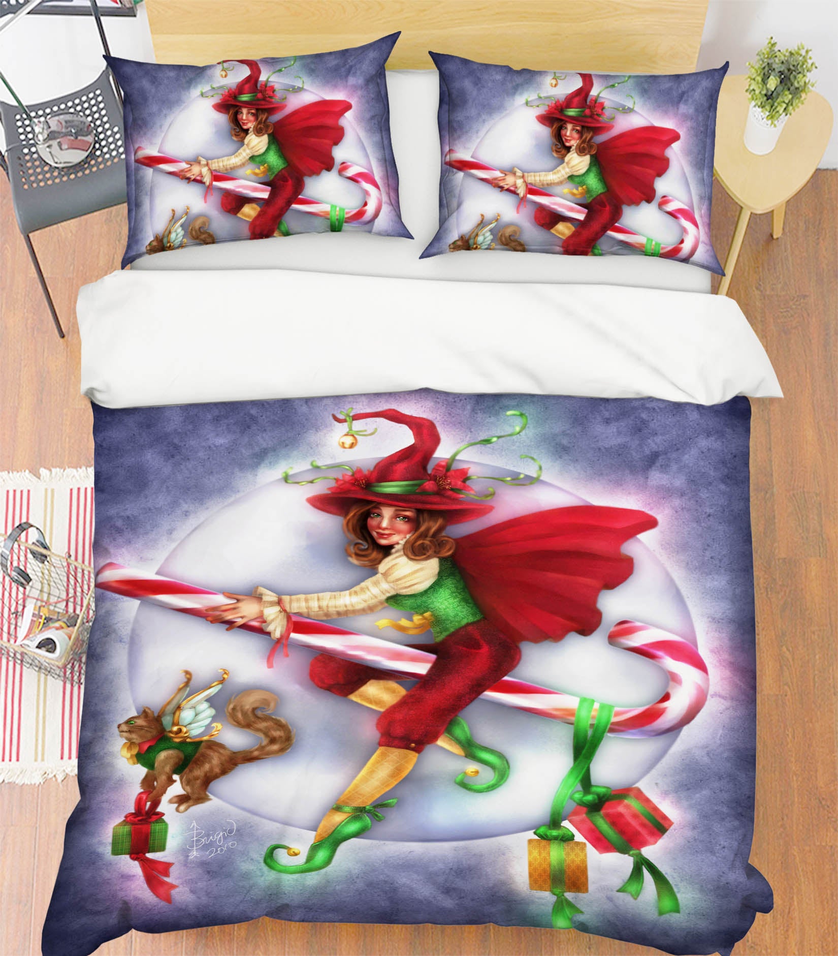 3D Gift Magic Girl 8841 Brigid Ashwood Bedding Bed Pillowcases Quilt Cover Duvet Cover