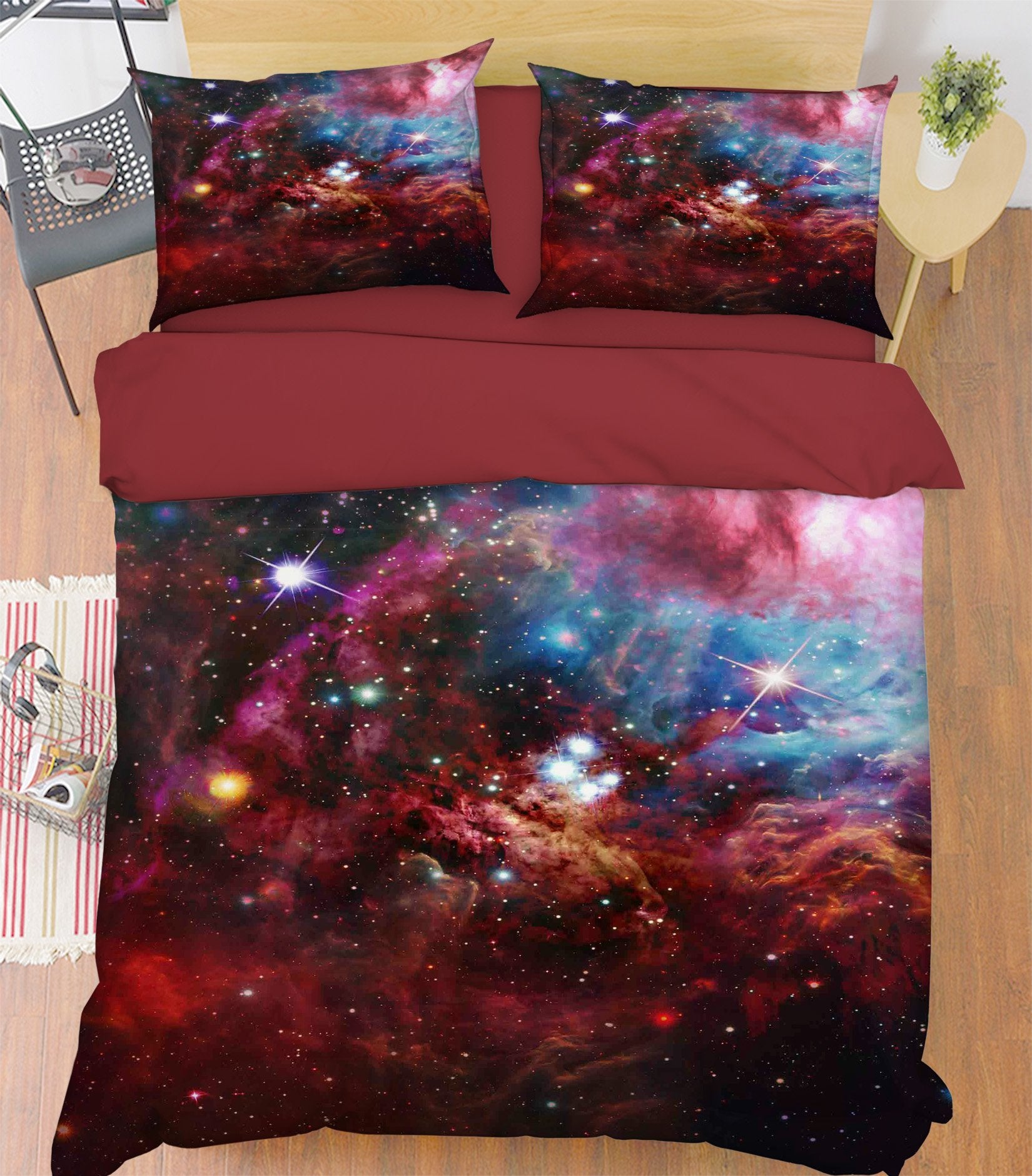 3D Colorful Clouds Shiny Stars 165 Bed Pillowcases Quilt Wallpaper AJ Wallpaper