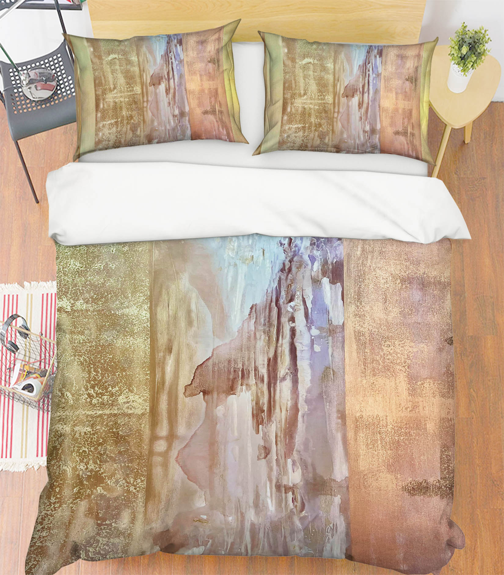 3D Yellow Paint 3132 Skromova Marina Bedding Bed Pillowcases Quilt Cover Duvet Cover